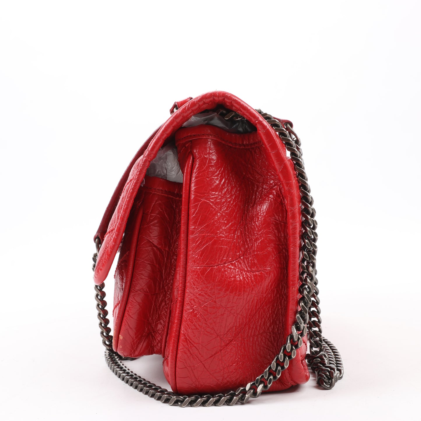 Saint Laurent Paris Niki Baby Lederkette Umhängetasche Rot 533037