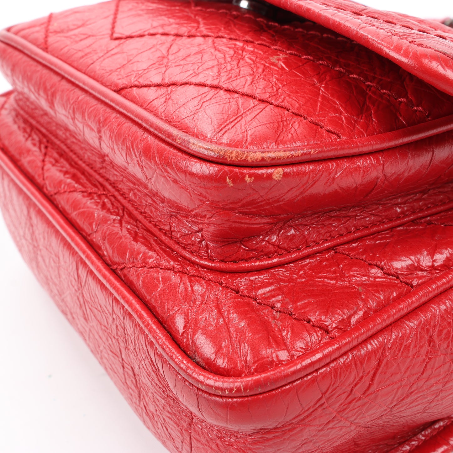 Saint Laurent Paris Niki Baby Lederkette Umhängetasche Rot 533037