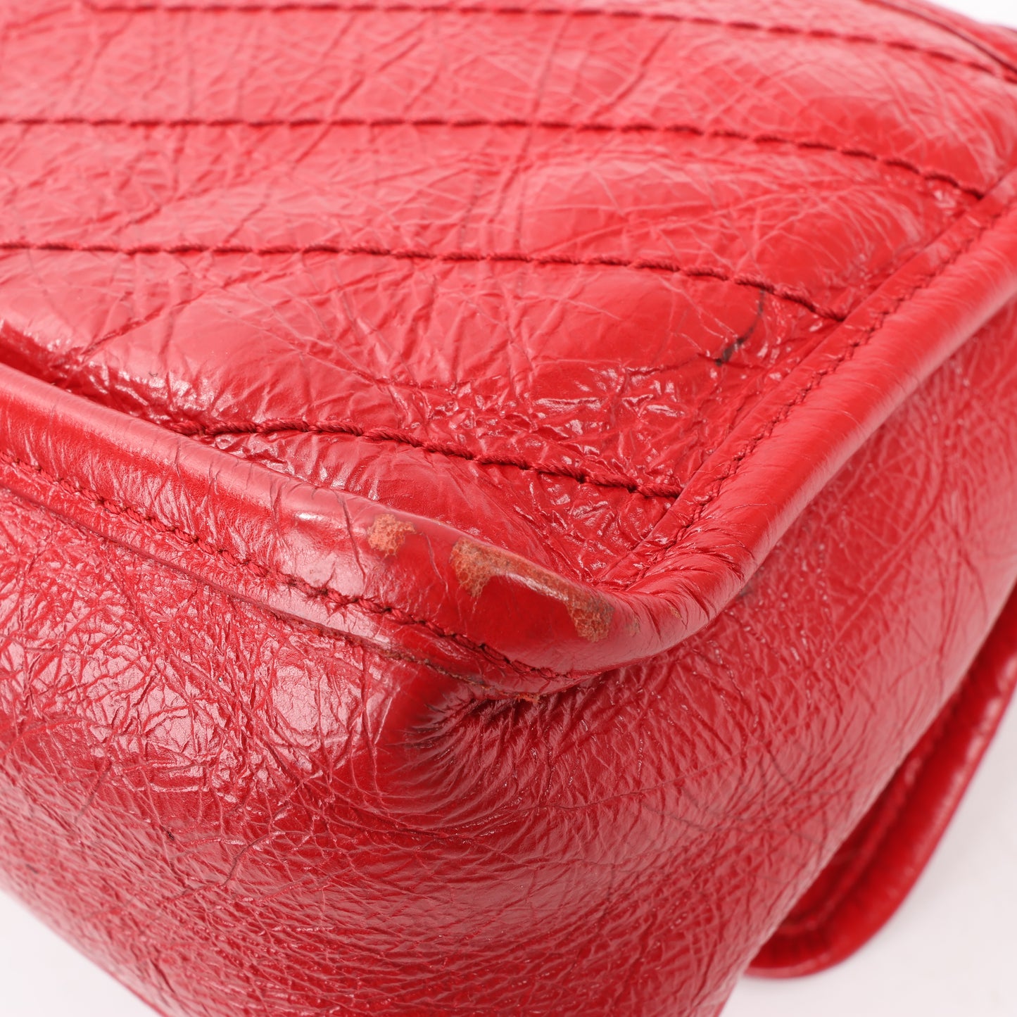 Saint Laurent Paris Niki Baby Lederkette Umhängetasche Rot 533037
