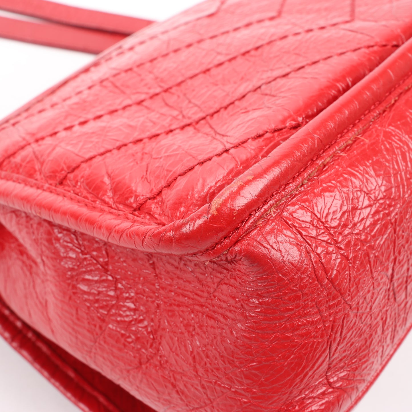 Saint Laurent Paris Niki Baby Lederkette Umhängetasche Rot 533037