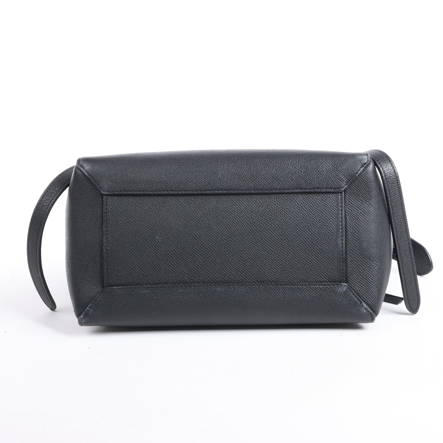 CELINE Gürteltasche aus genarbtem Kalbsleder, Micro 2Way Handtasche in Schwarz