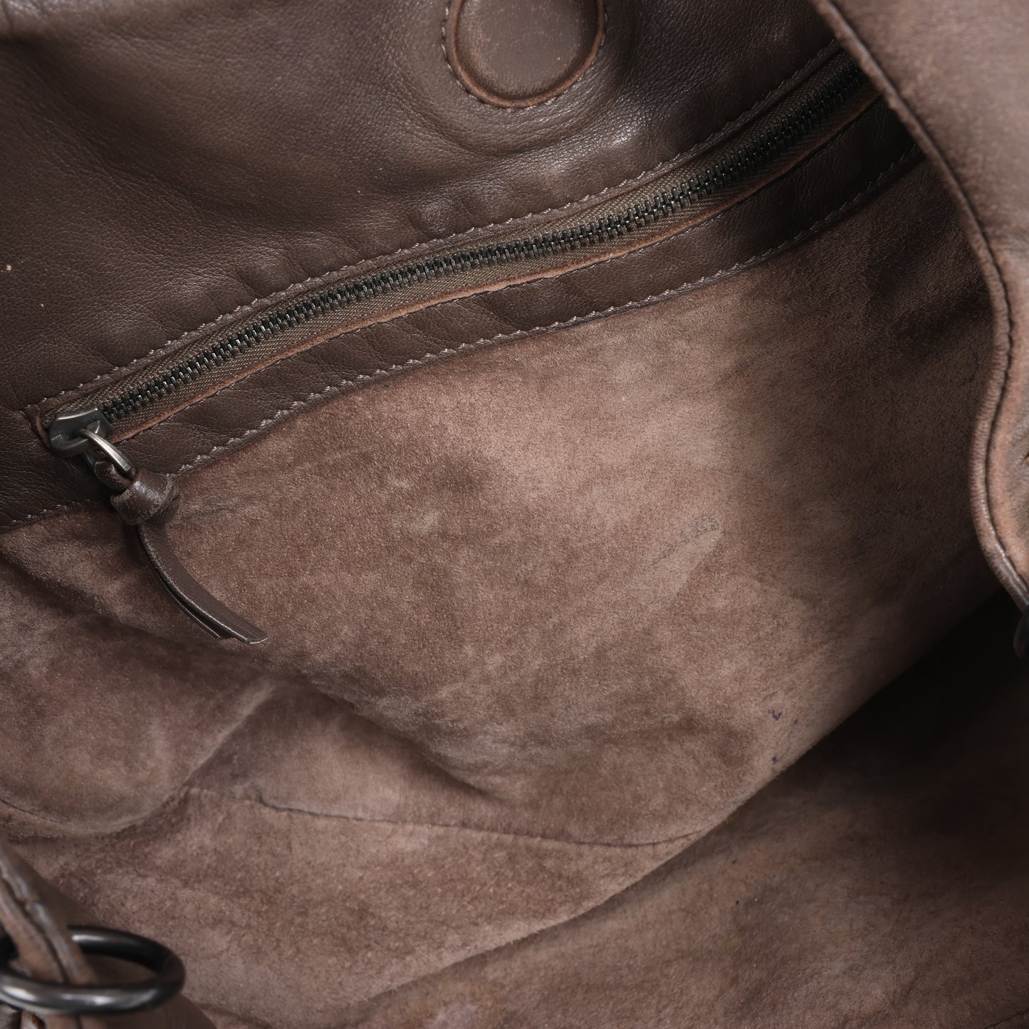 Bottega Veneta Intrecciato Campana Leder Umhängetasche in Braun