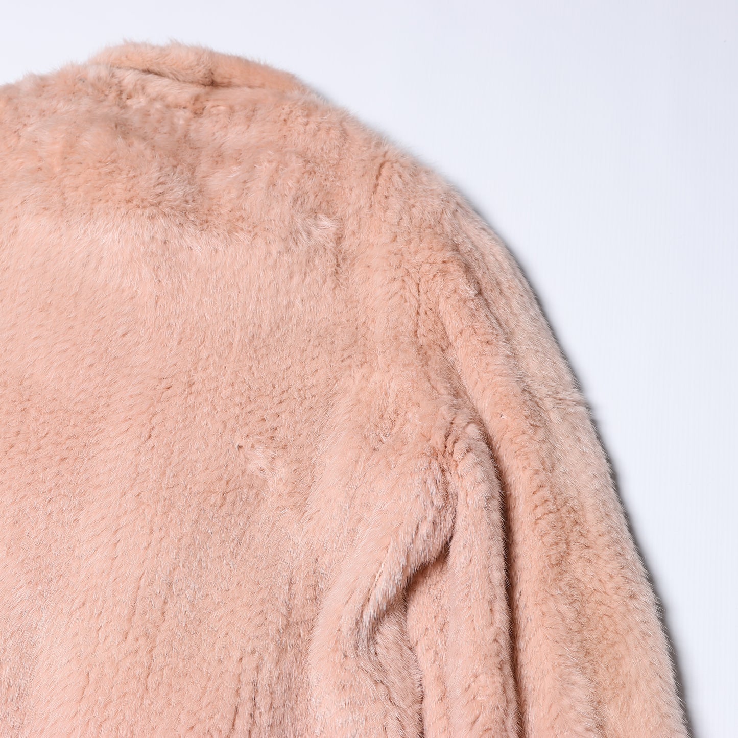 Escada Pink Mink Fur Coat, Size 38