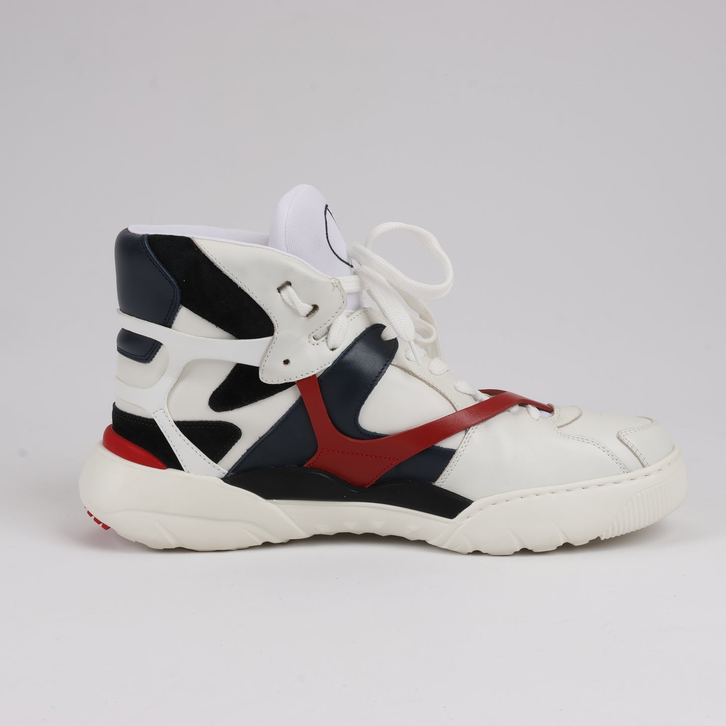 Valentino Garavani High-Top-Sneakers aus Leder in Mehrfarbig, Größe 44 EU