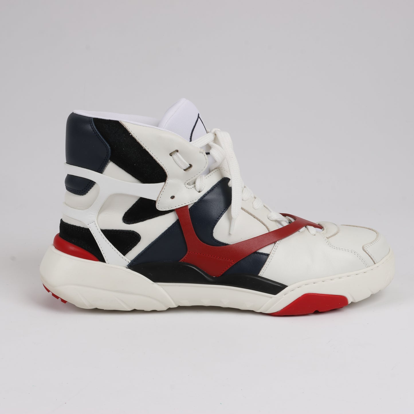 Valentino Garavani High-Top-Sneakers aus Leder in Mehrfarbig, Größe 44 EU