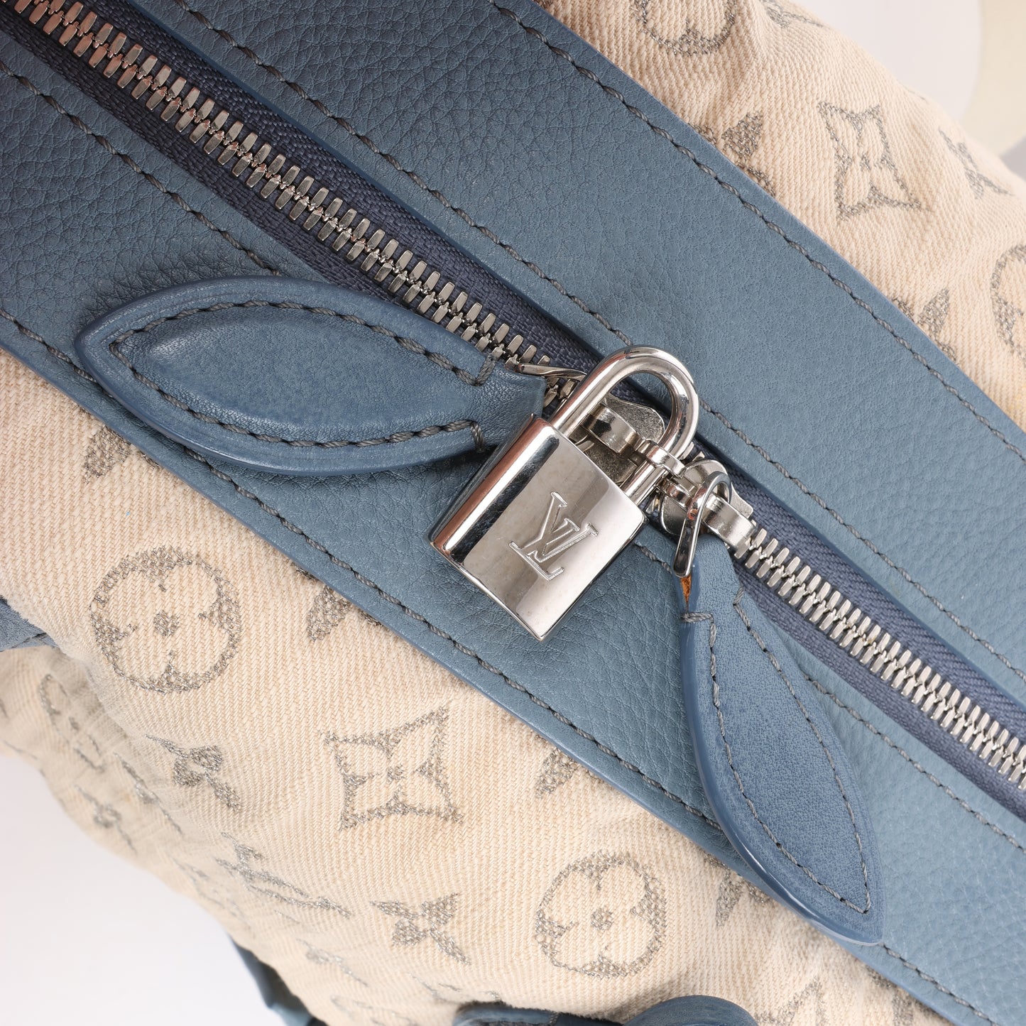 Louis Vuitton Monogram Denim Speedy Round GM