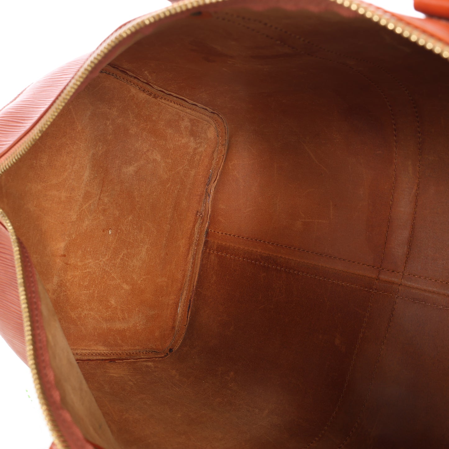 Louis Vuitton Epi Leder Keepall 45 Reisetasche in Braun M42978