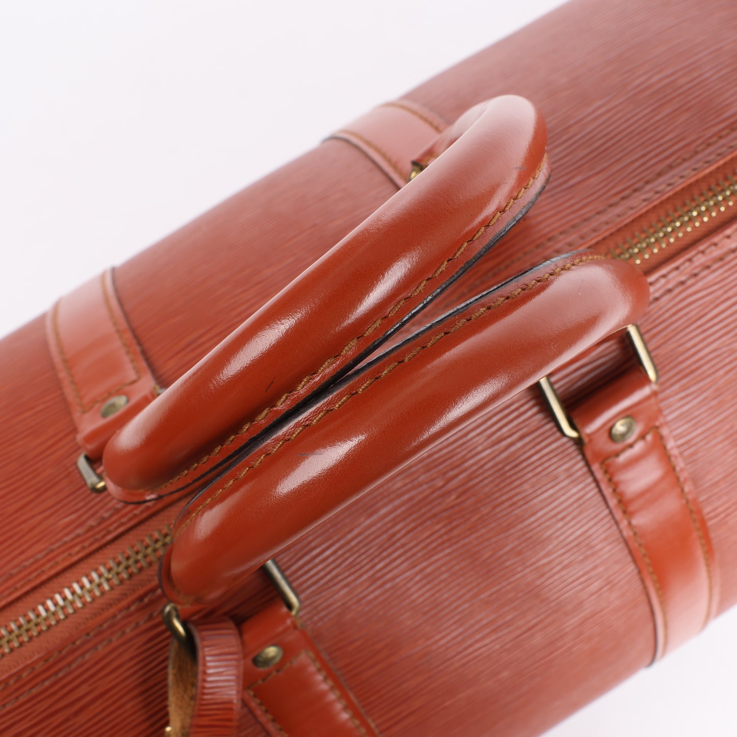 Louis Vuitton Epi Leder Keepall 45 Reisetasche in Braun M42978