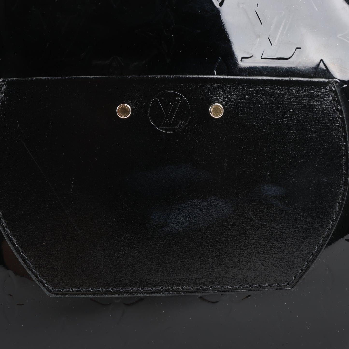 Louis Vuitton Boite Chapeau Souple Vernis Leder Umhängetasche in Schwarz M53999