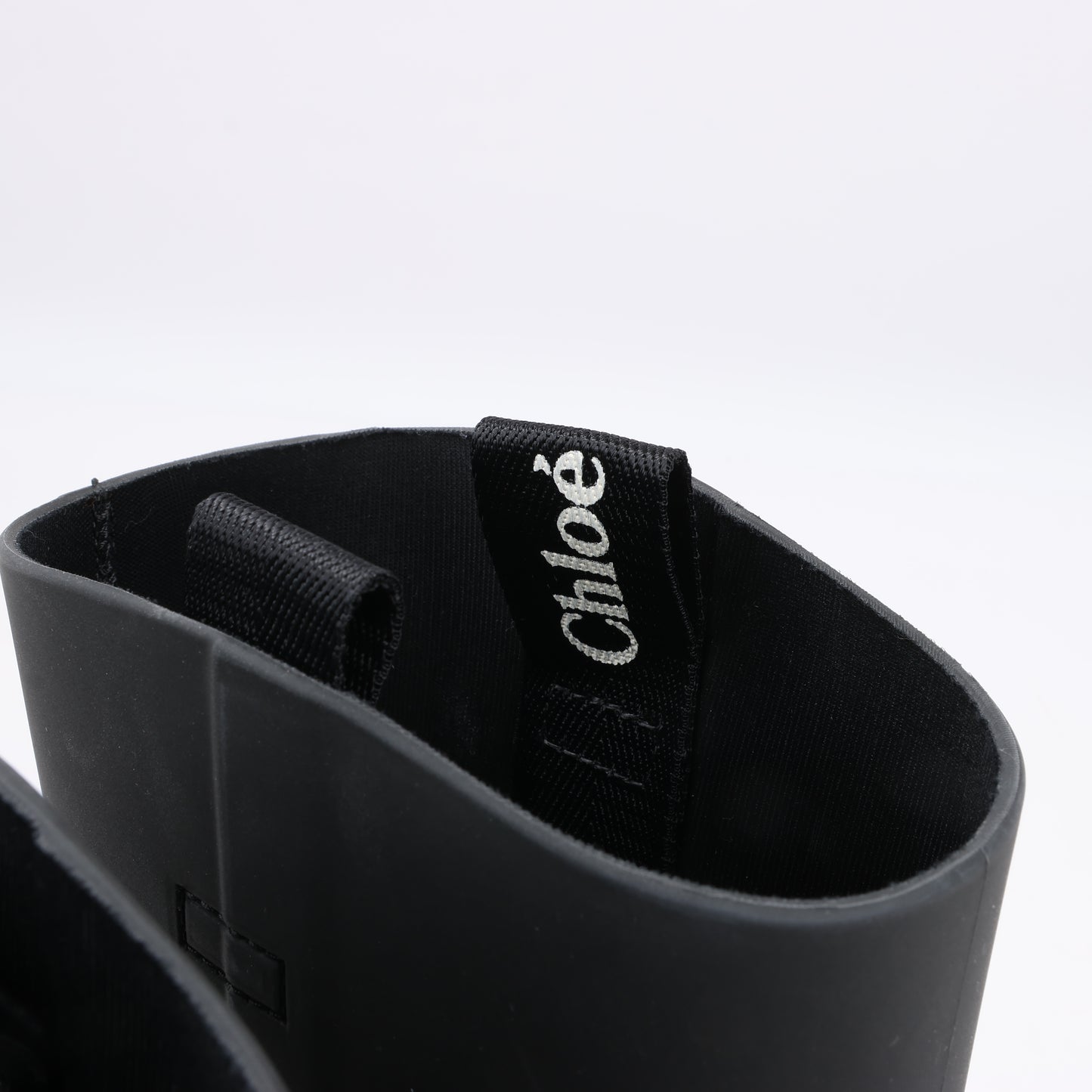Chloe Gummi-Regenstiefeletten in Schwarz 032324, Größe 39 EU