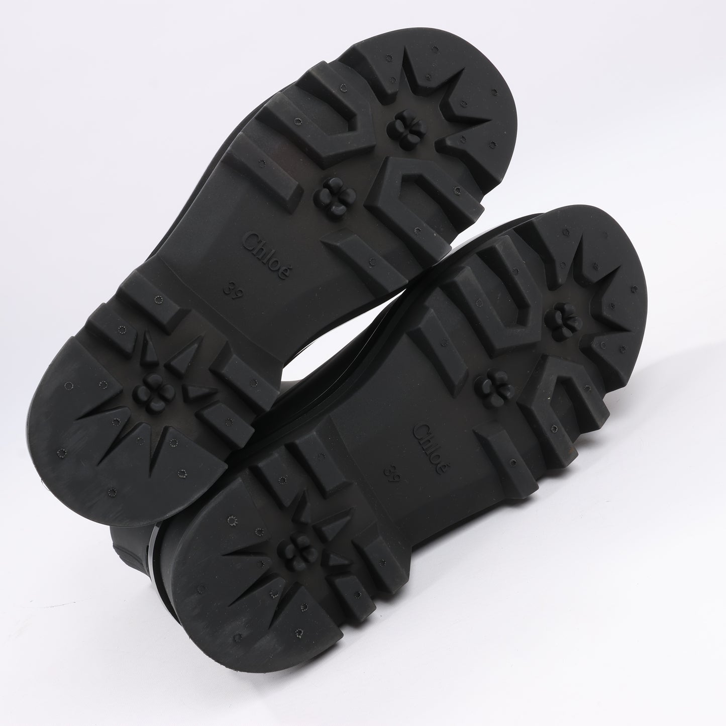 Chloe Gummi-Regenstiefeletten in Schwarz 032324, Größe 39 EU