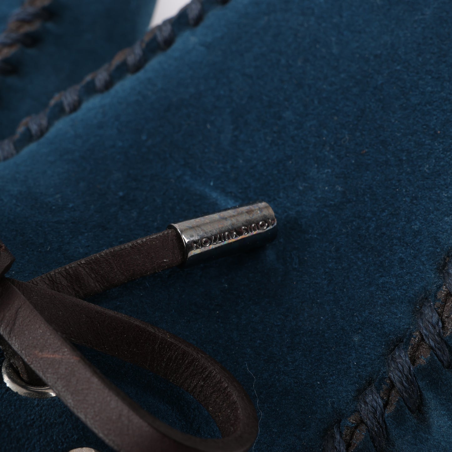Louis Vuitton 14 Jahre Wildleder-Loafer in Marineblau x Braun, Größe 43 EU, ND0114