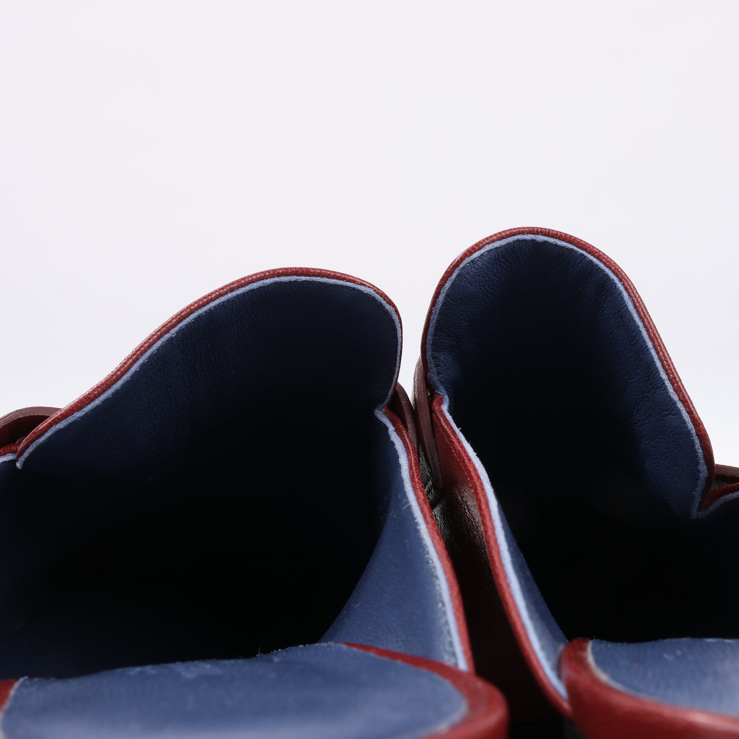 Hermes Paradis Leder Pantolette Constance in Burgund, Größe 37,5 EU
