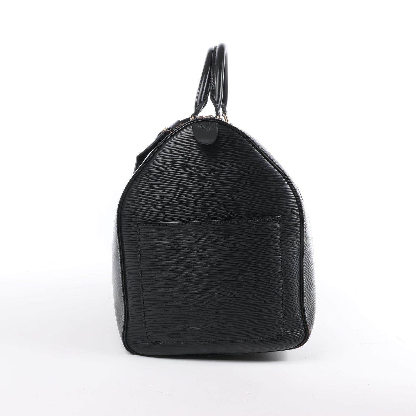 Louis Vuitton Epi Leder Keepall 50 Reisetasche in Schwarz M42962