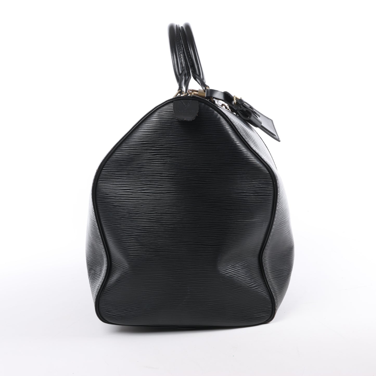 Louis Vuitton Epi Leder Keepall 50 Reisetasche in Schwarz M42962