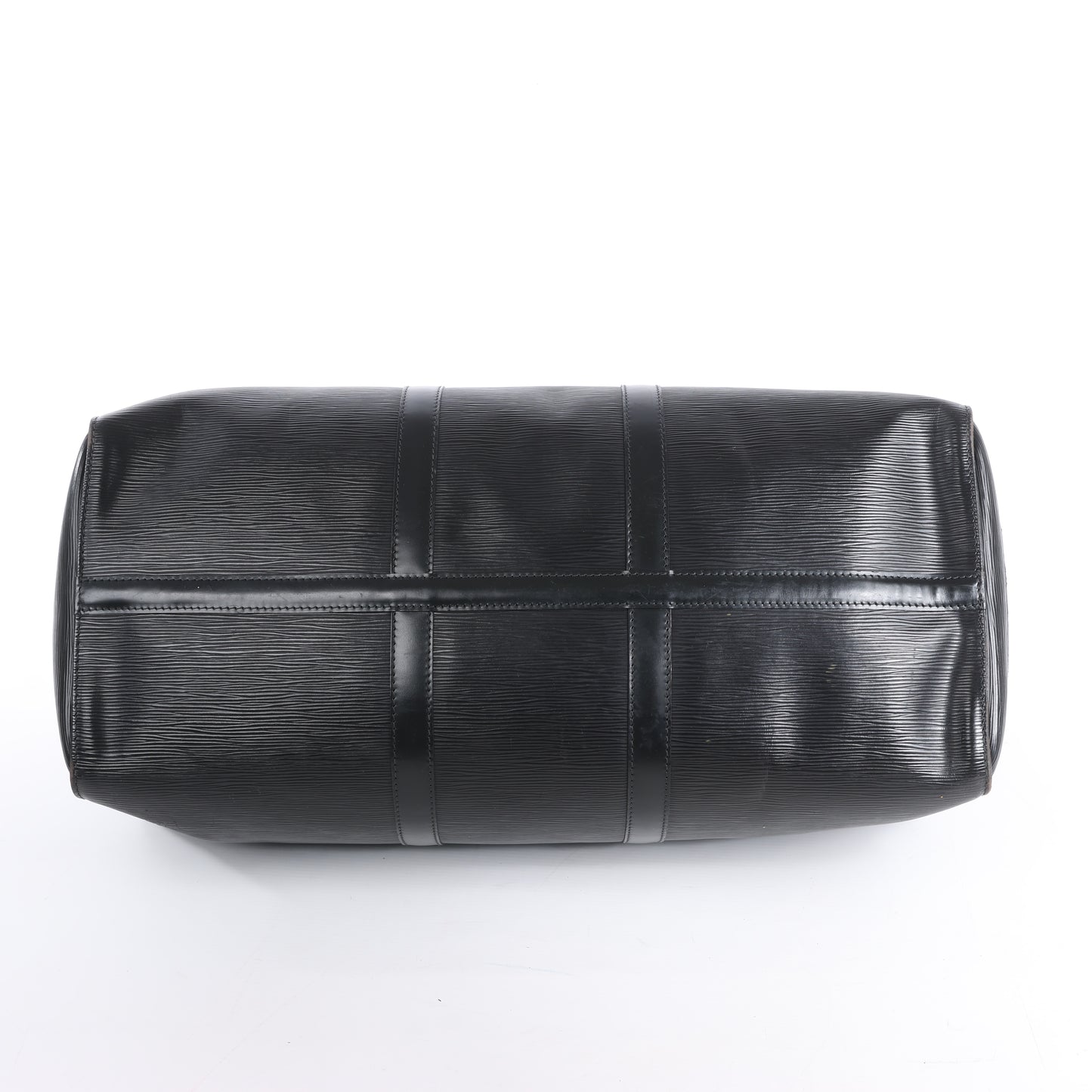 Louis Vuitton Epi Leder Keepall 50 Reisetasche in Schwarz M42962
