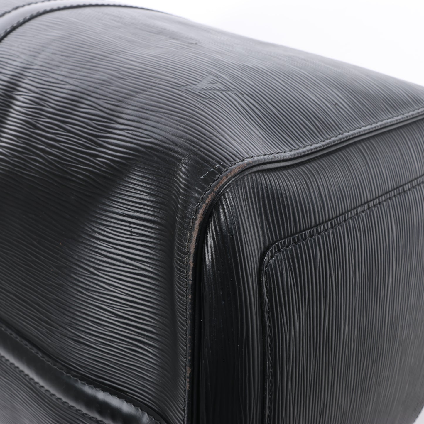 Louis Vuitton Epi Leder Keepall 50 Reisetasche in Schwarz M42962