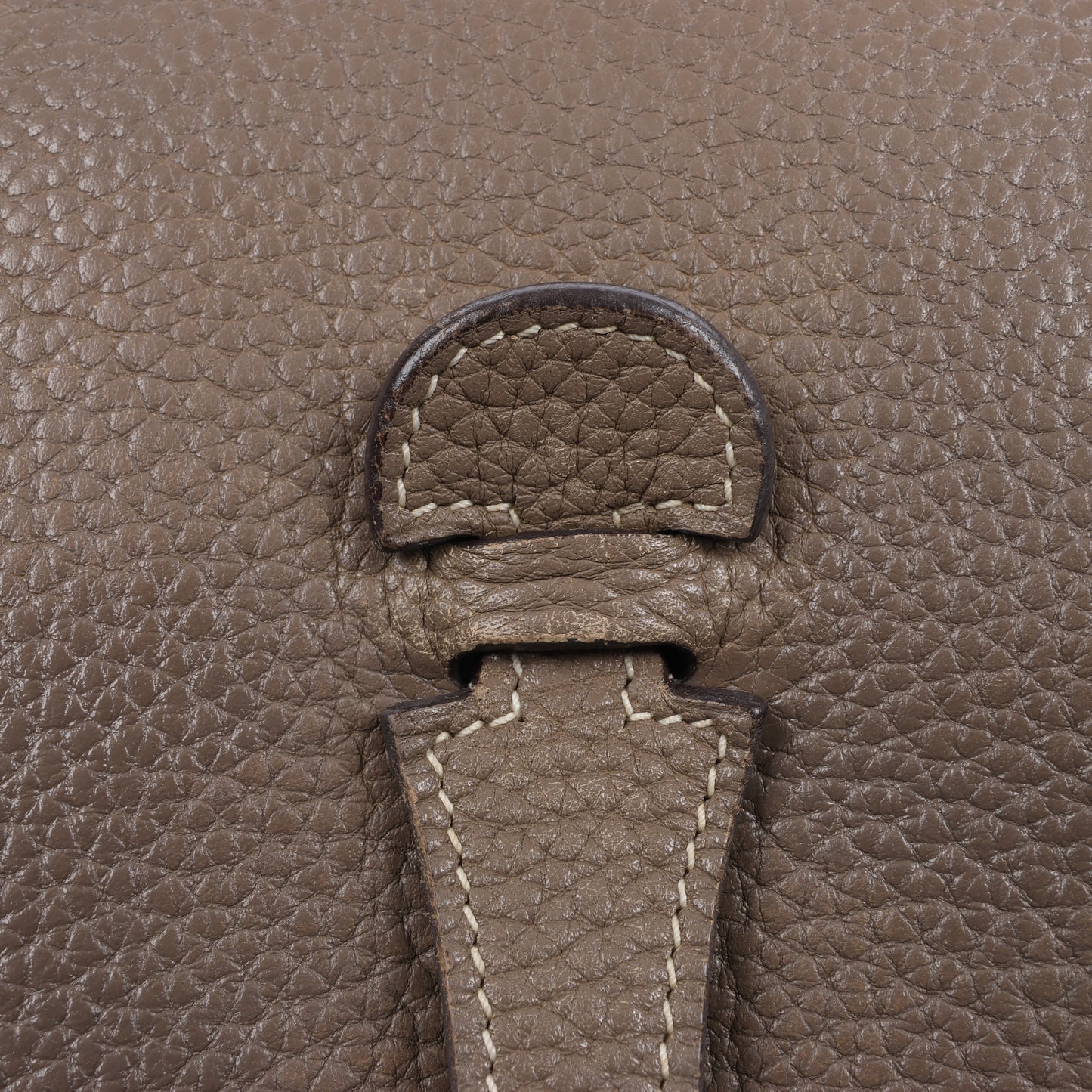 Hermès Evelyne 1 29 PM Taurillon Clemence Taupe Silber Metallbeschläge L: 2008