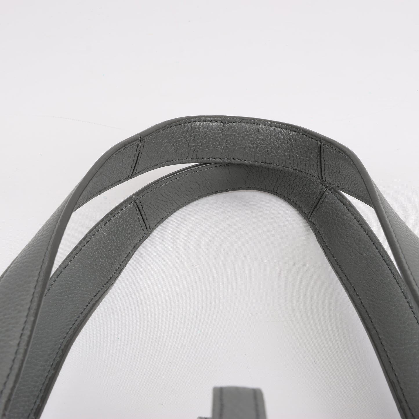Celine Tri-Fold Leather Shoulder Bag in Grey
