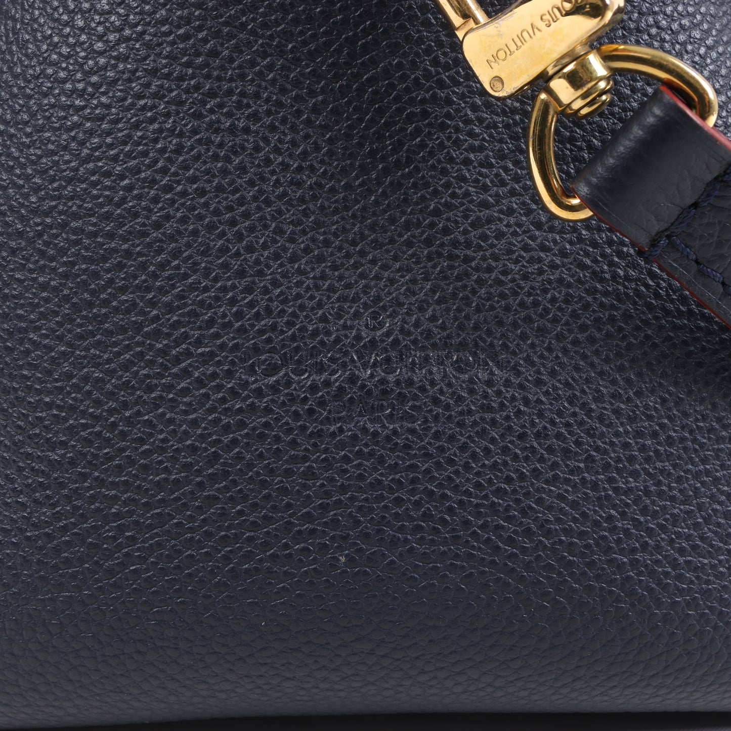 Louis Vuitton Monogram Empreinte Ponthieu Umhängetasche in Marineblau