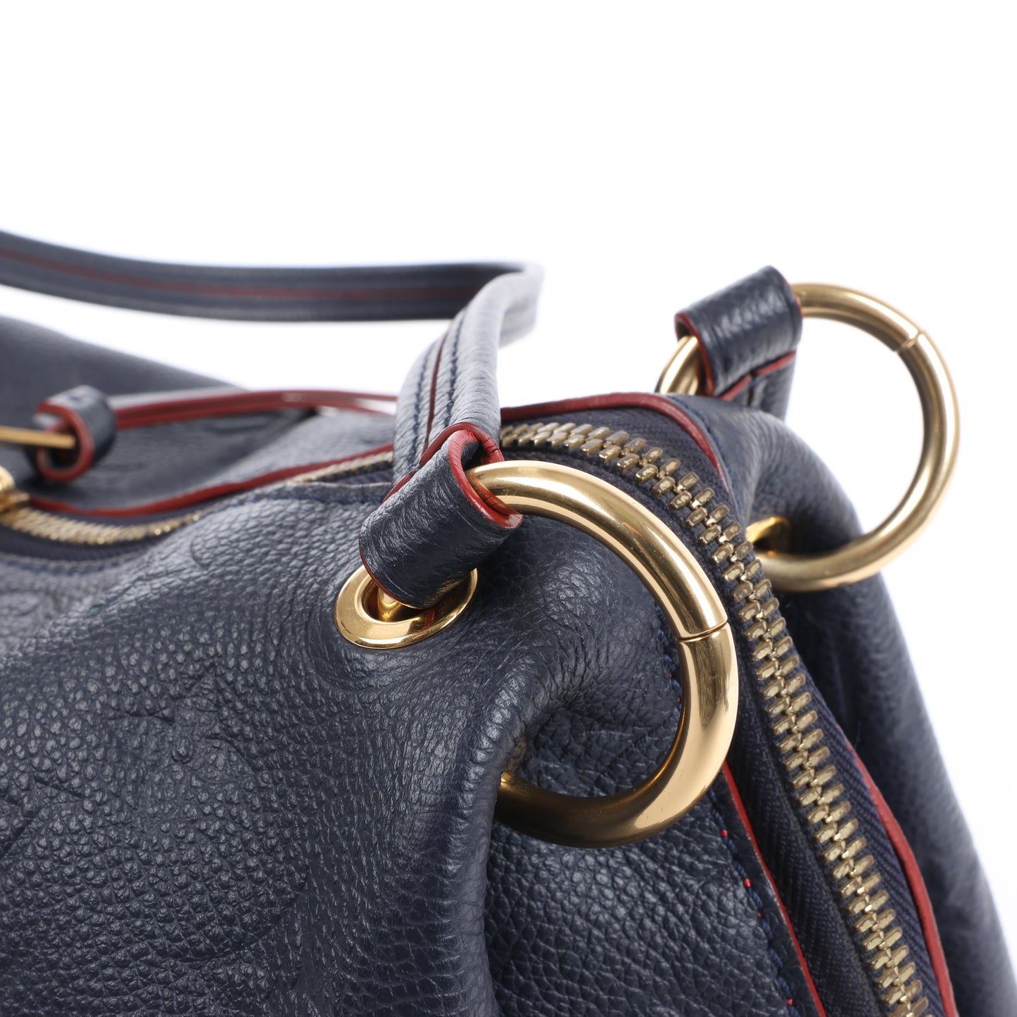 Louis Vuitton Monogram Empreinte Ponthieu Umhängetasche in Marineblau