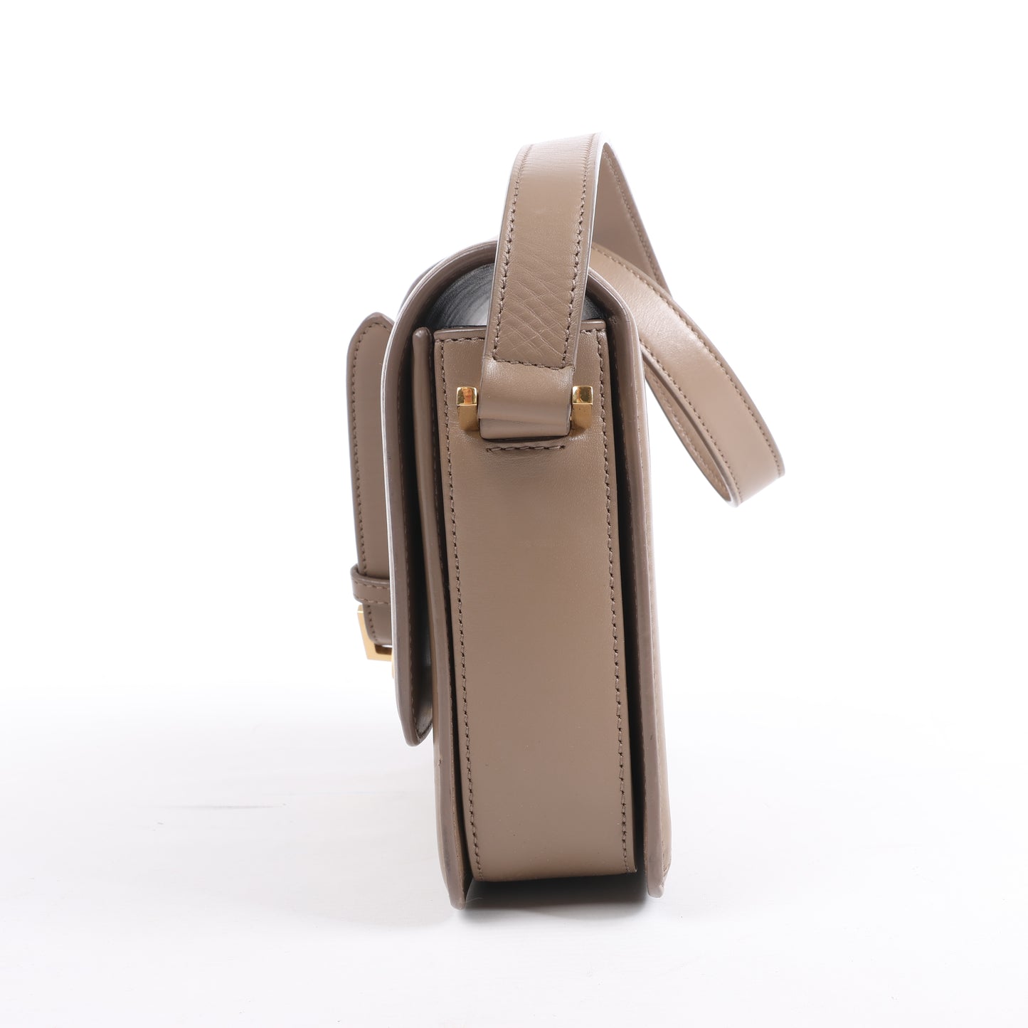 Sac à bandoulière en cuir Solferino de Saint Laurent Paris en beige