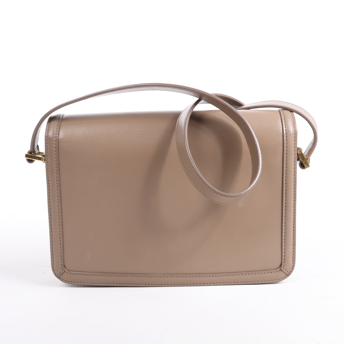 Sac à bandoulière en cuir Solferino de Saint Laurent Paris en beige