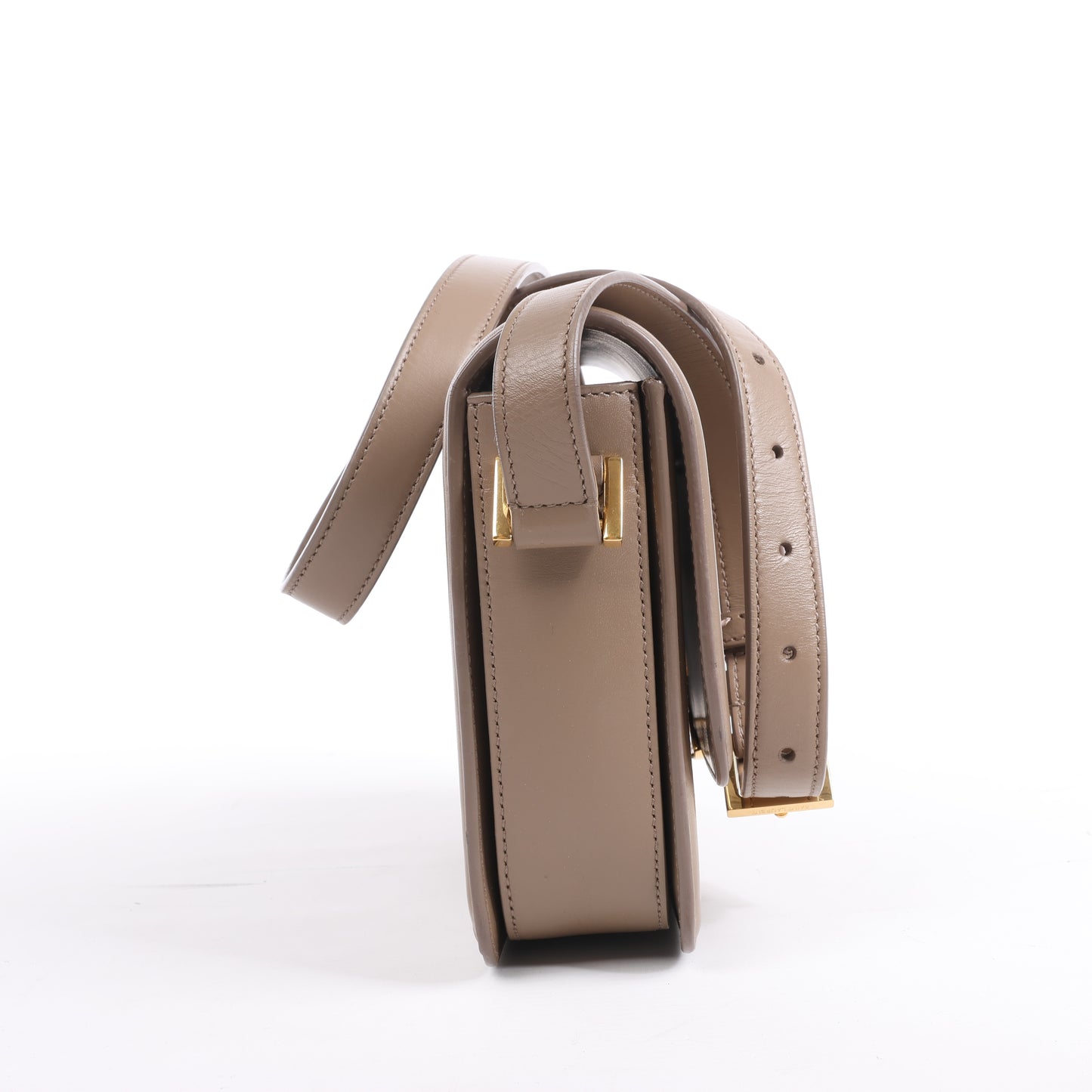 Sac à bandoulière en cuir Solferino de Saint Laurent Paris en beige