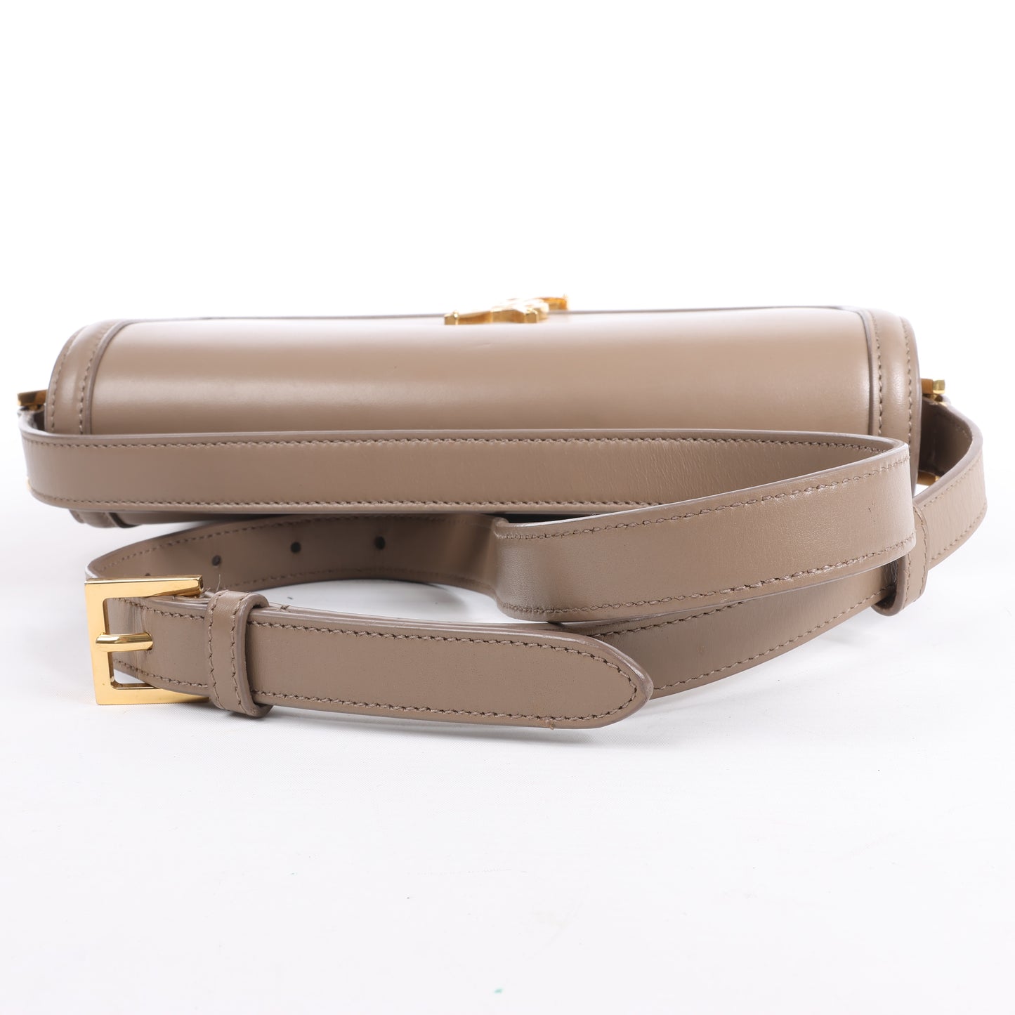 Sac à bandoulière en cuir Solferino de Saint Laurent Paris en beige