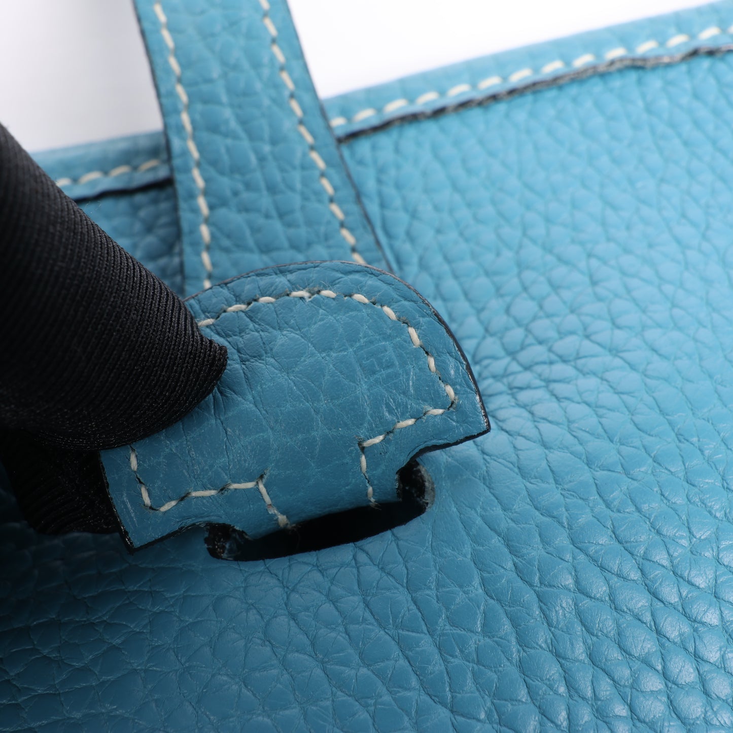 Hermès Evelyne 1 29 PM Taurillon Clémence Bleu Jean Garnitures en métal argenté □H: 2004
