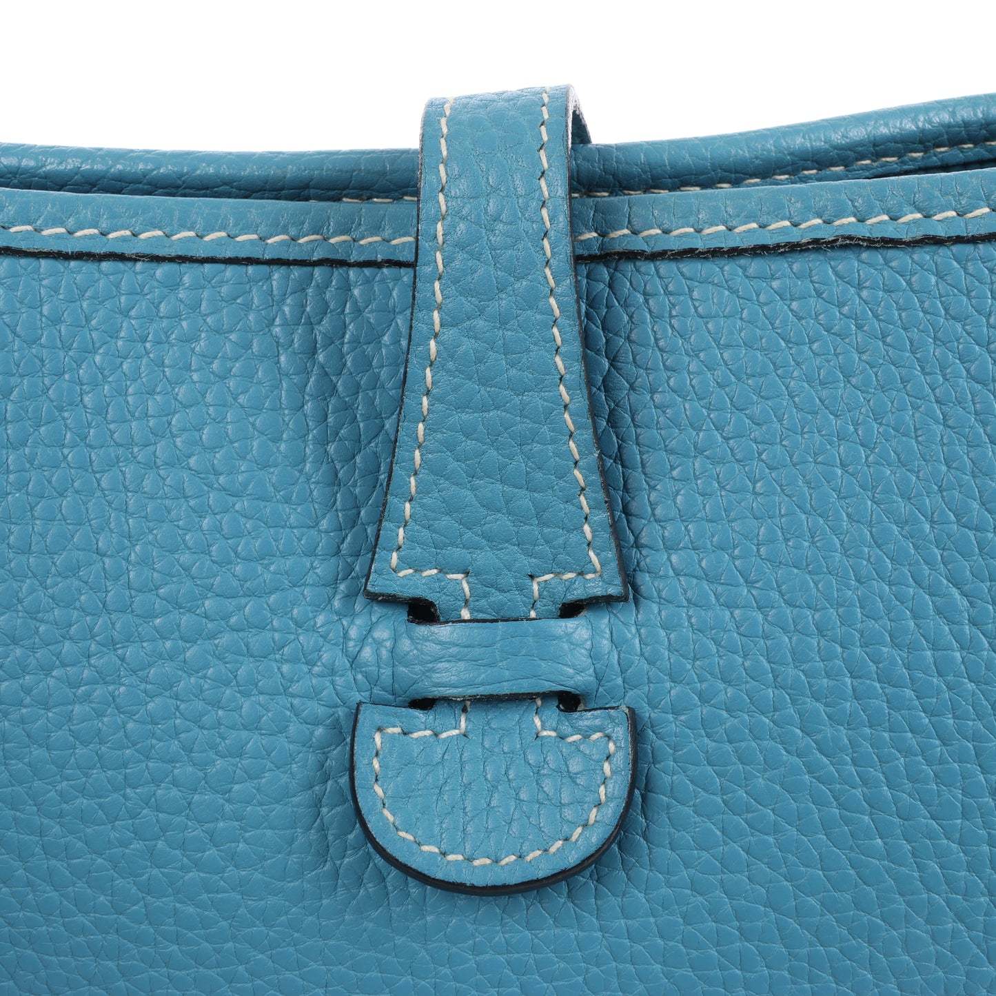 Hermès Evelyne 1 29 PM Taurillon Clémence Bleu Jean Garnitures en métal argenté □H: 2004