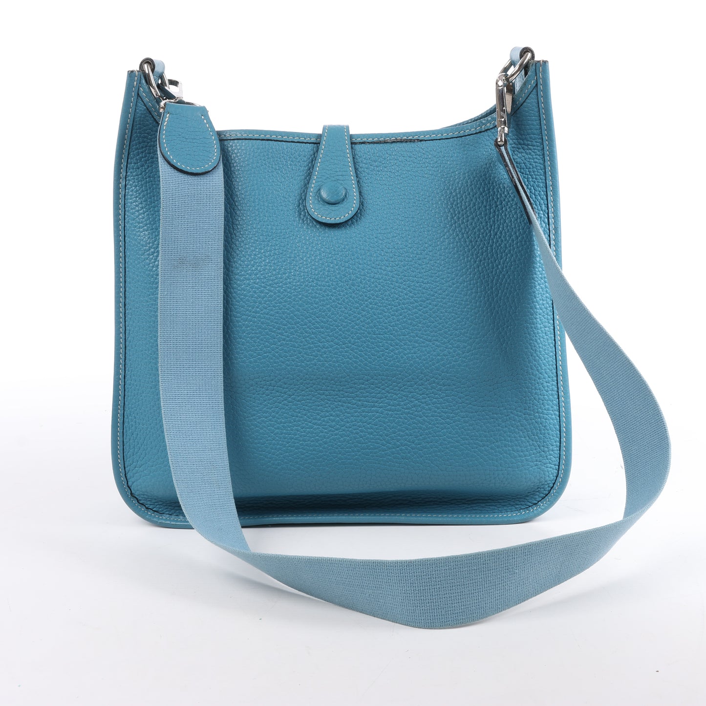 Hermès Evelyne 1 29 PM Taurillon Clémence Bleu Jean Garnitures en métal argenté □H: 2004