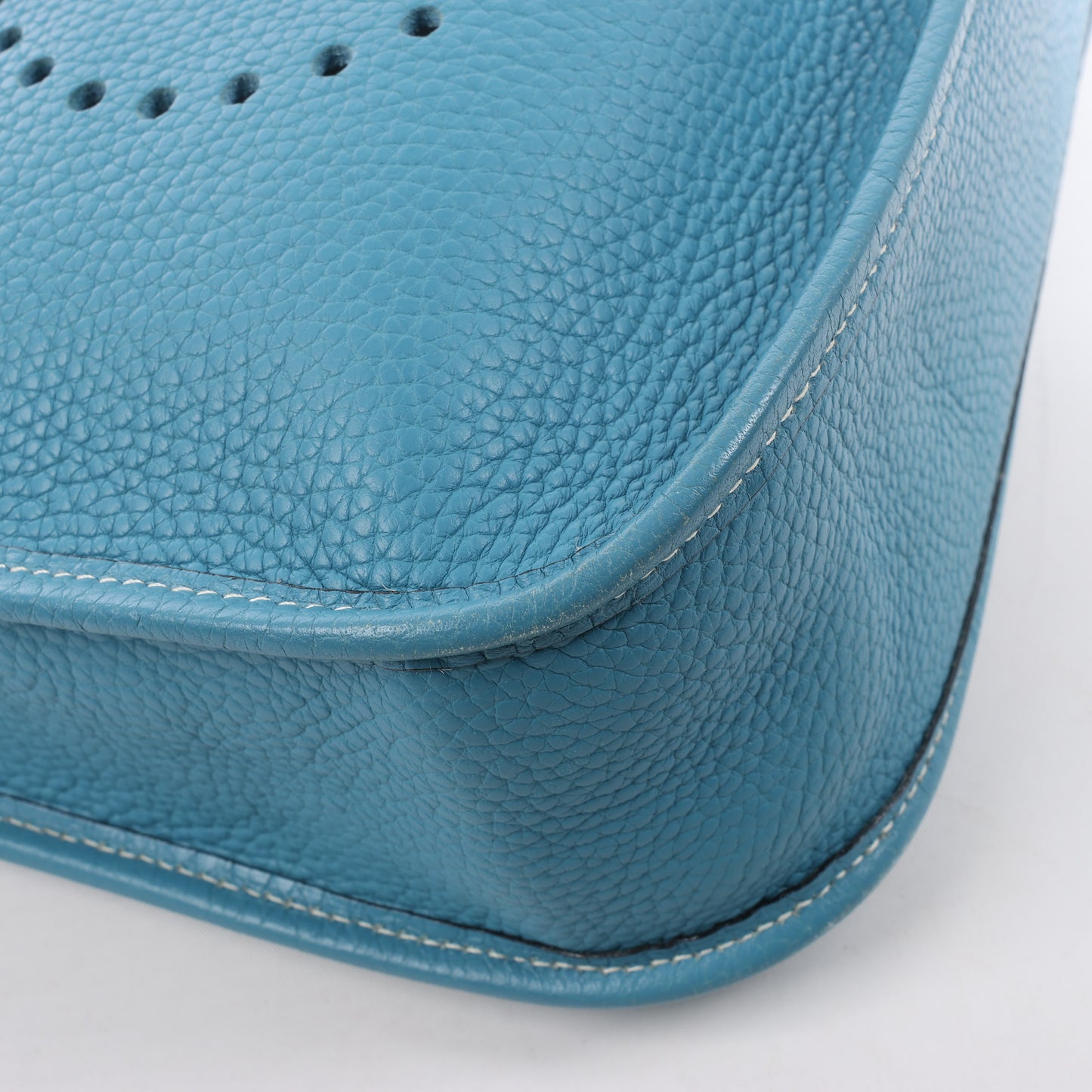 Hermès Evelyne 1 29 PM Taurillon Clémence Bleu Jean Garnitures en métal argenté □H: 2004