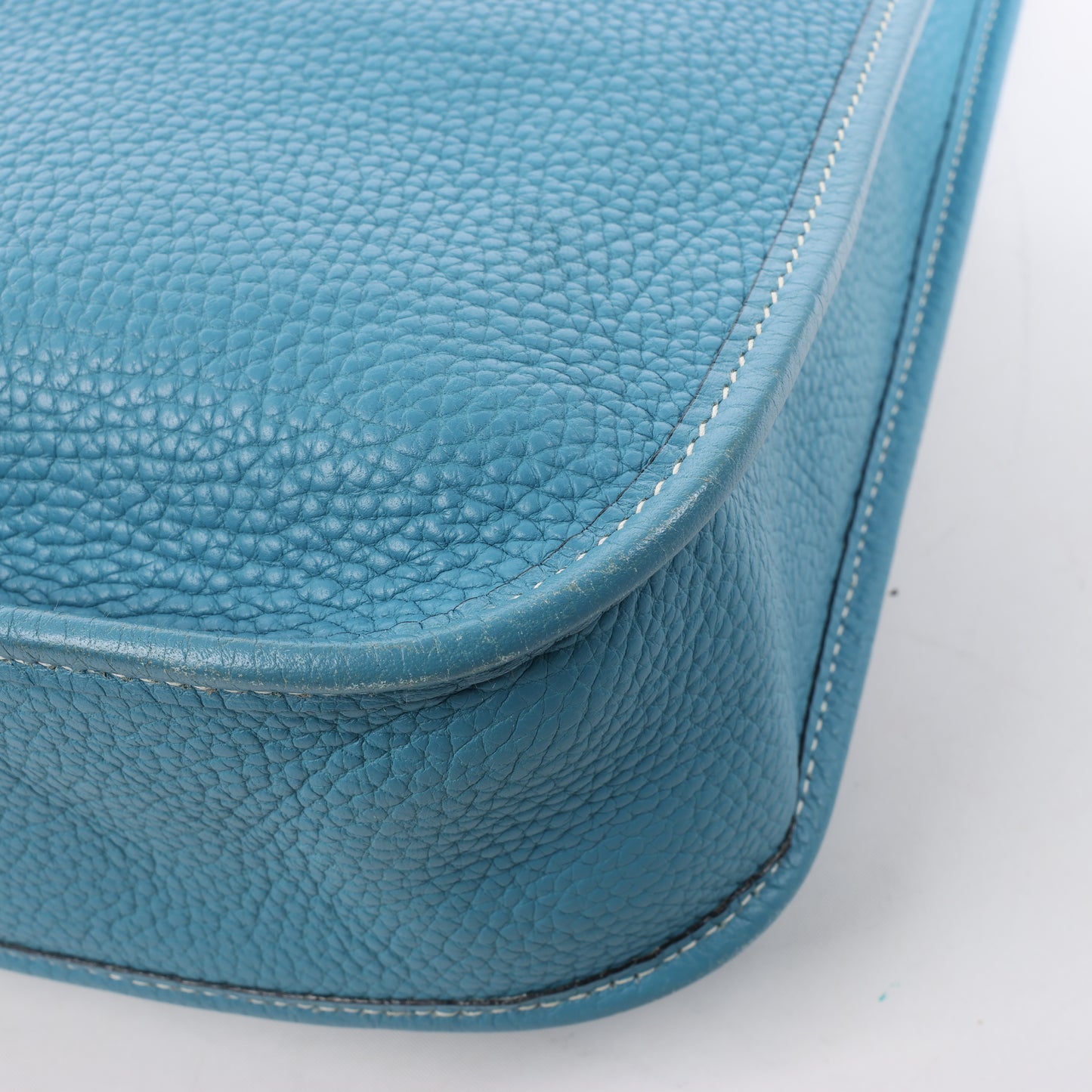 Hermès Evelyne 1 29 PM Taurillon Clémence Bleu Jean Garnitures en métal argenté □H: 2004