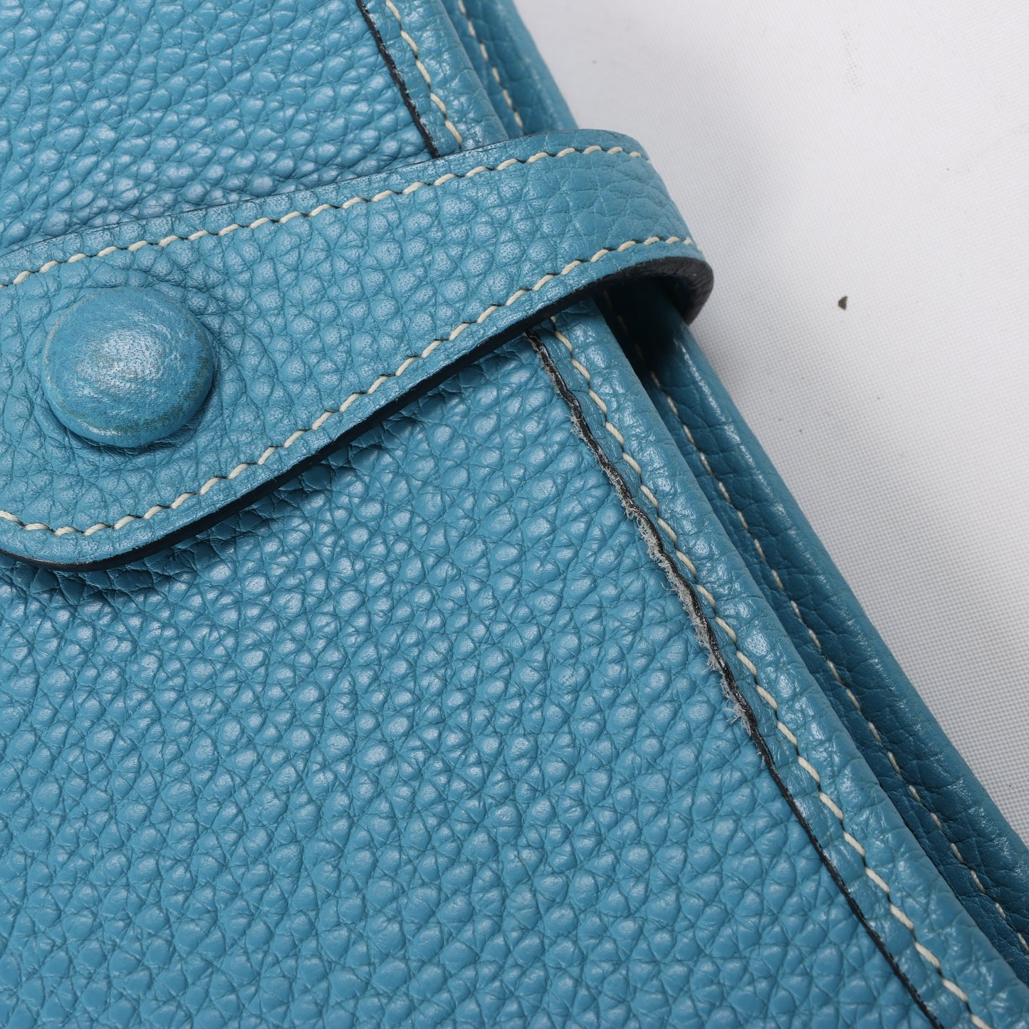 Hermès Evelyne 1 29 PM Taurillon Clémence Bleu Jean Garnitures en métal argenté □H: 2004