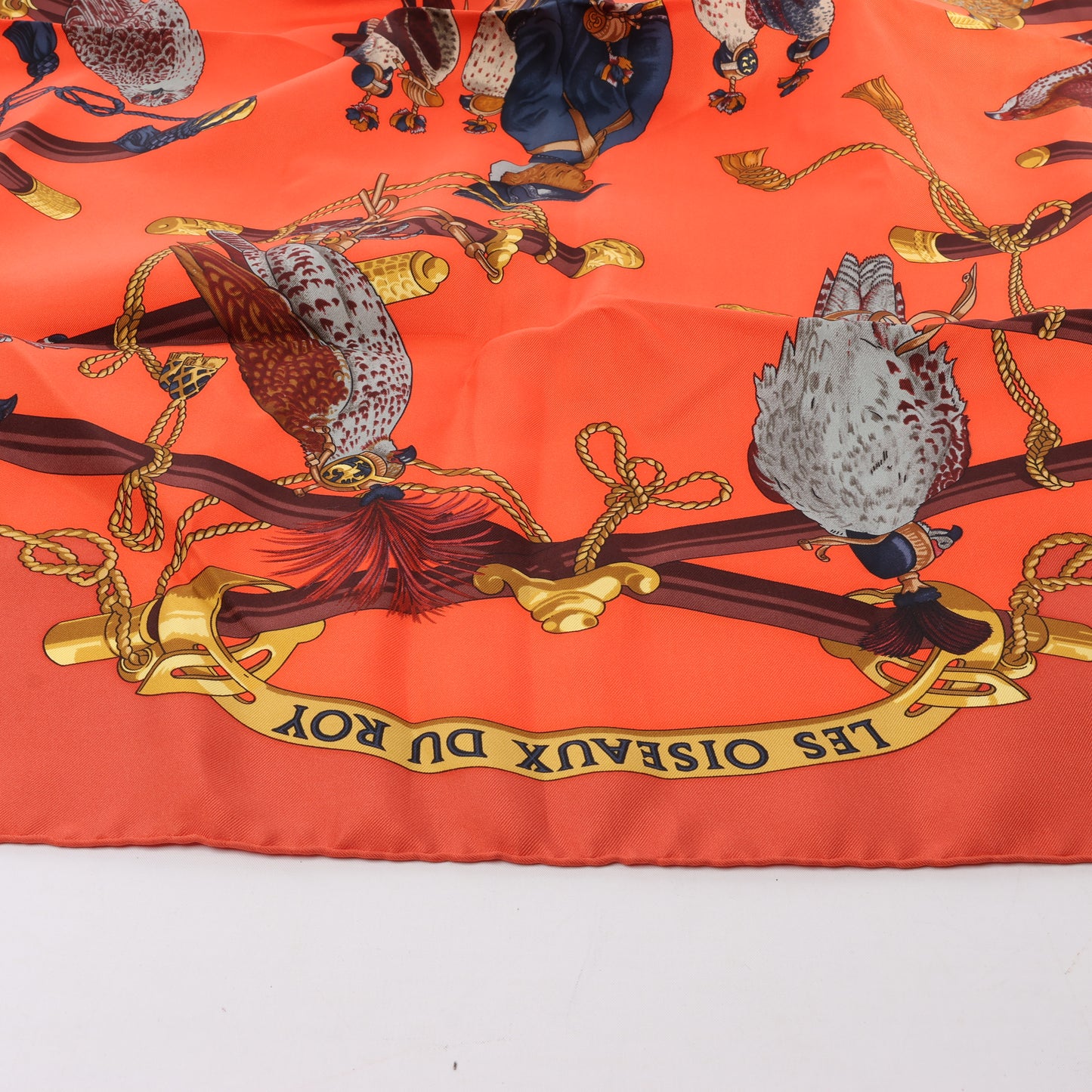 Hermès Carré 90 „LES OISEAUX DU ROY“ Seidenschal