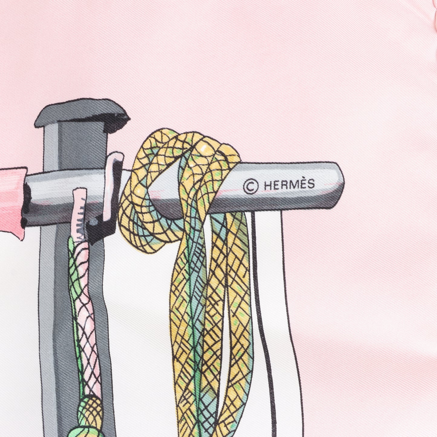 Hermes Carré 90 "PASEMENTERIE" 100% Soie Foulard