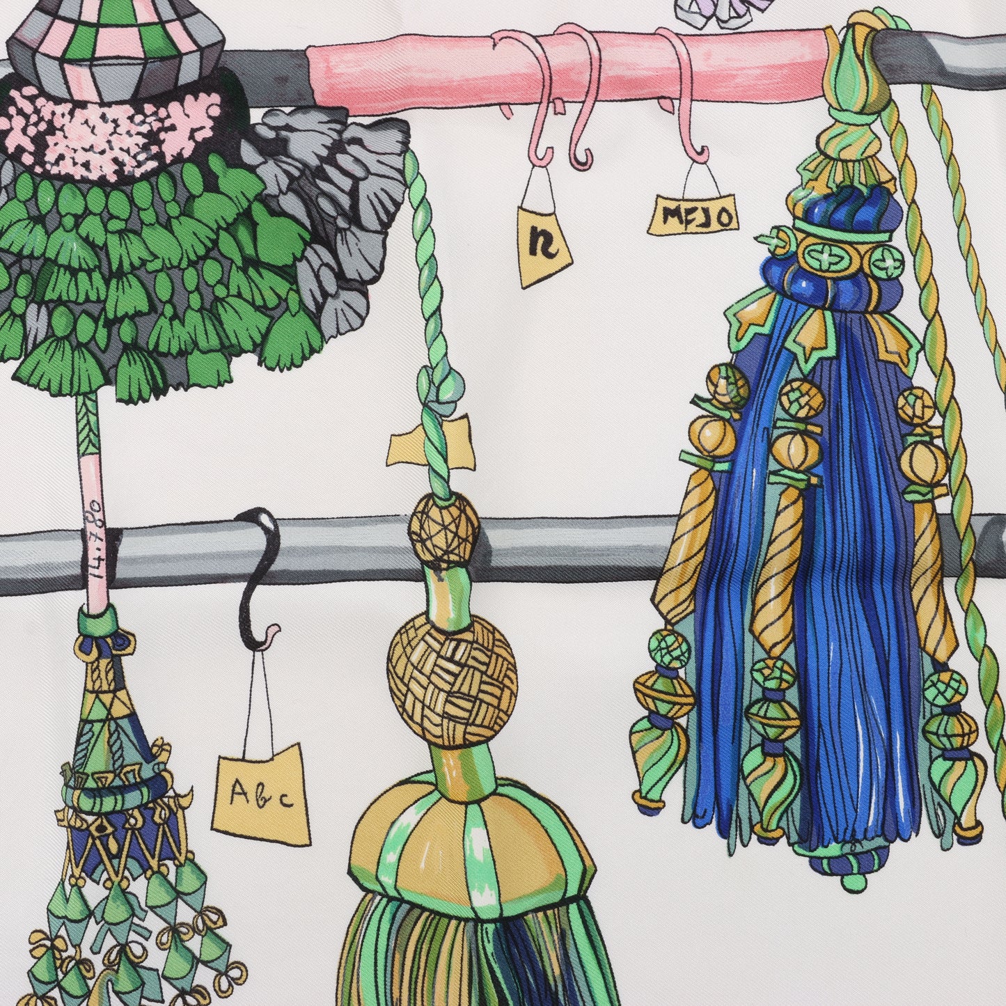 Hermes Carré 90 "PASEMENTERIE" 100% Soie Foulard