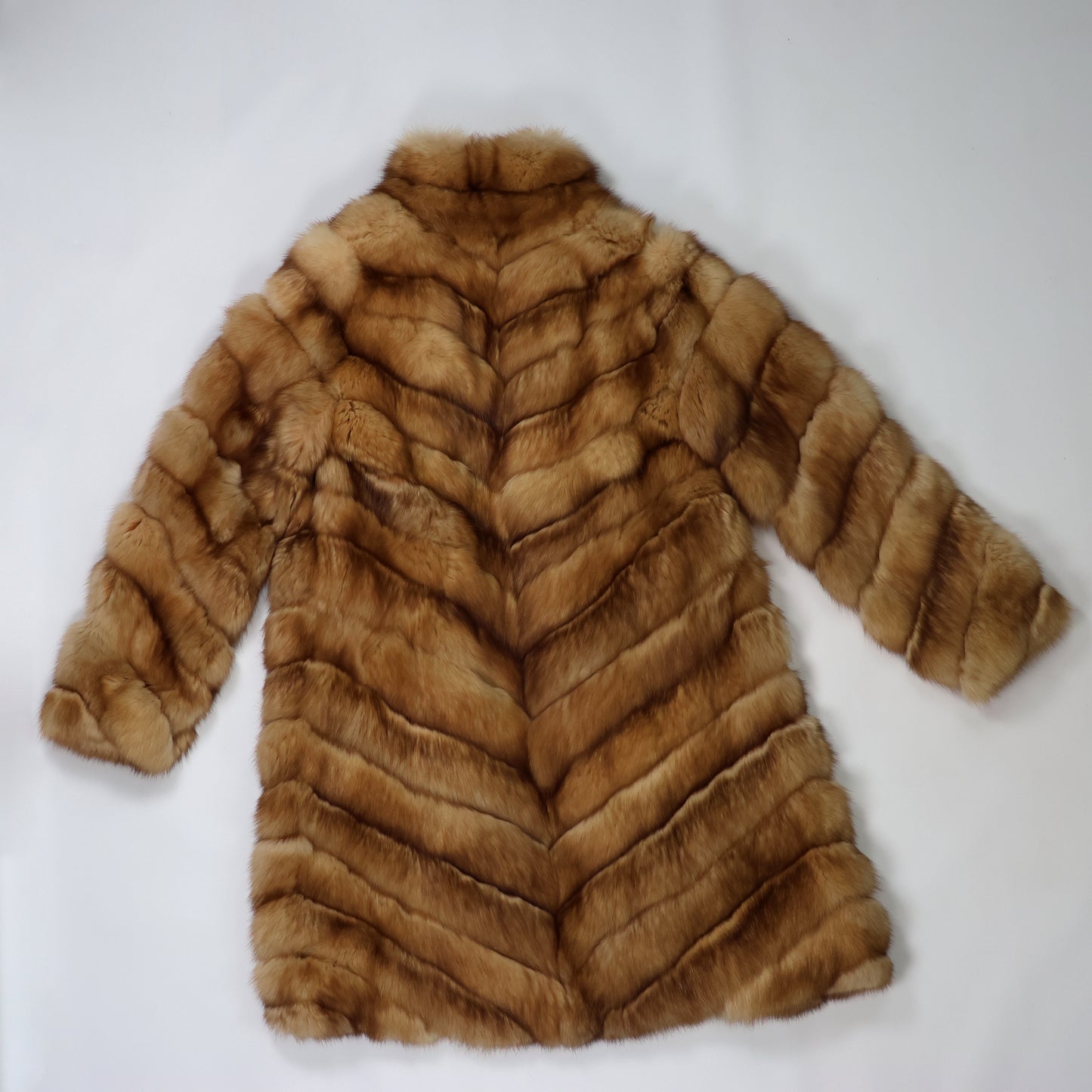 Vintage Christian Dior Paris Golden Fox Fur Coat