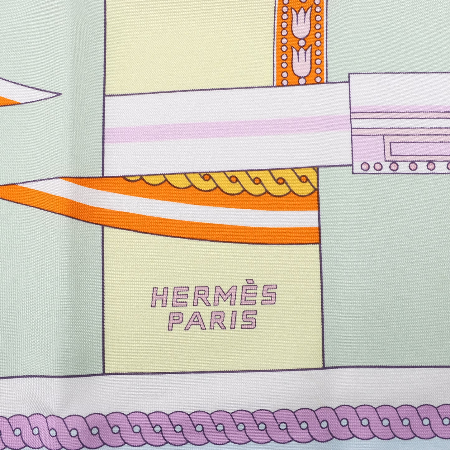 Hermes Carré 90 „VOILES DE LUMIERE“ Schal aus 100 % Seide