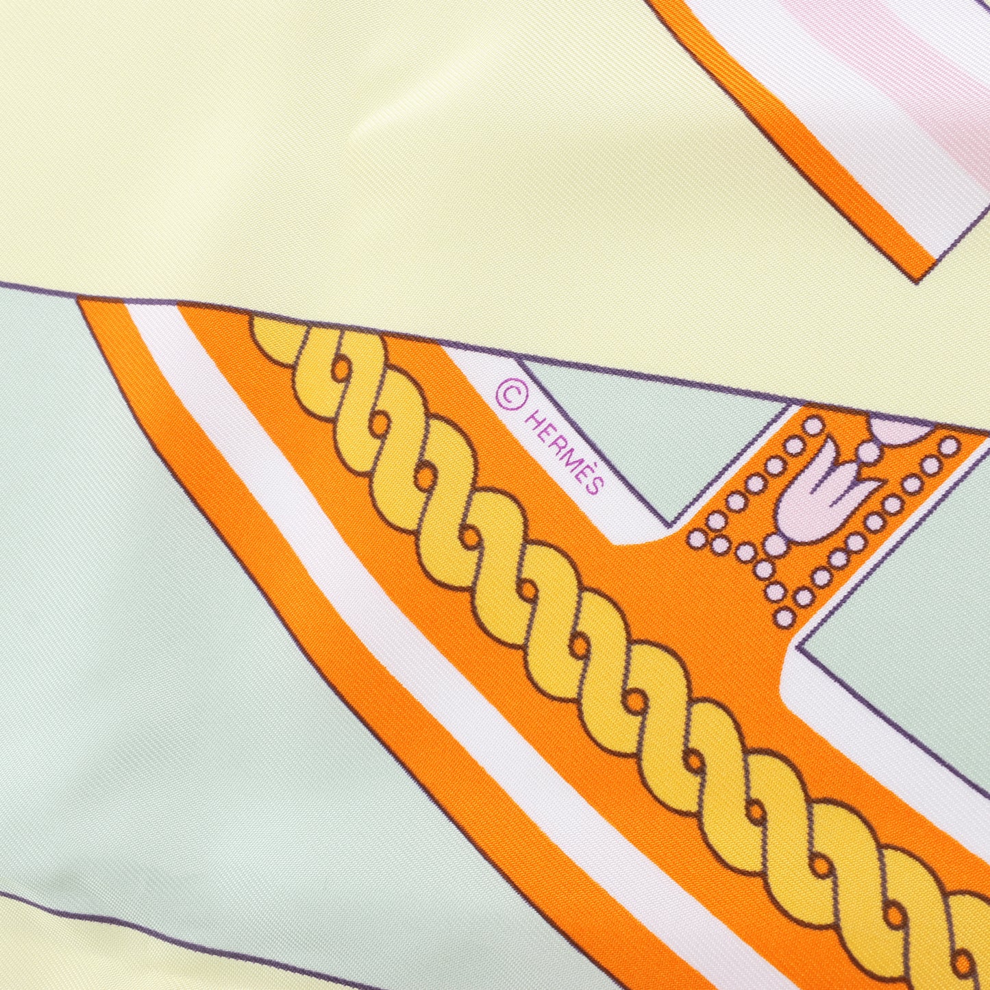 Hermes Carré 90 „VOILES DE LUMIERE“ Schal aus 100 % Seide