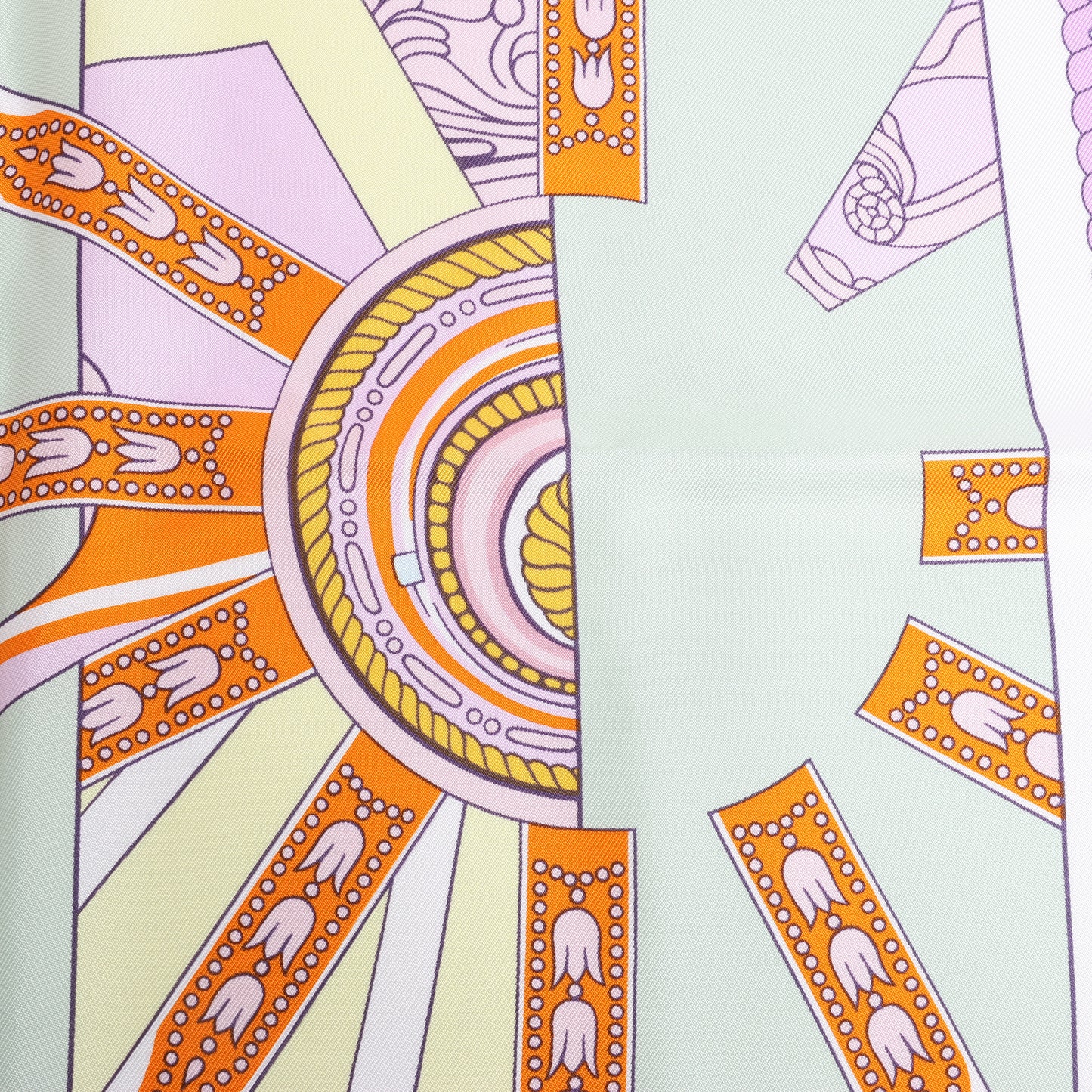 Hermes Carré 90 „VOILES DE LUMIERE“ Schal aus 100 % Seide