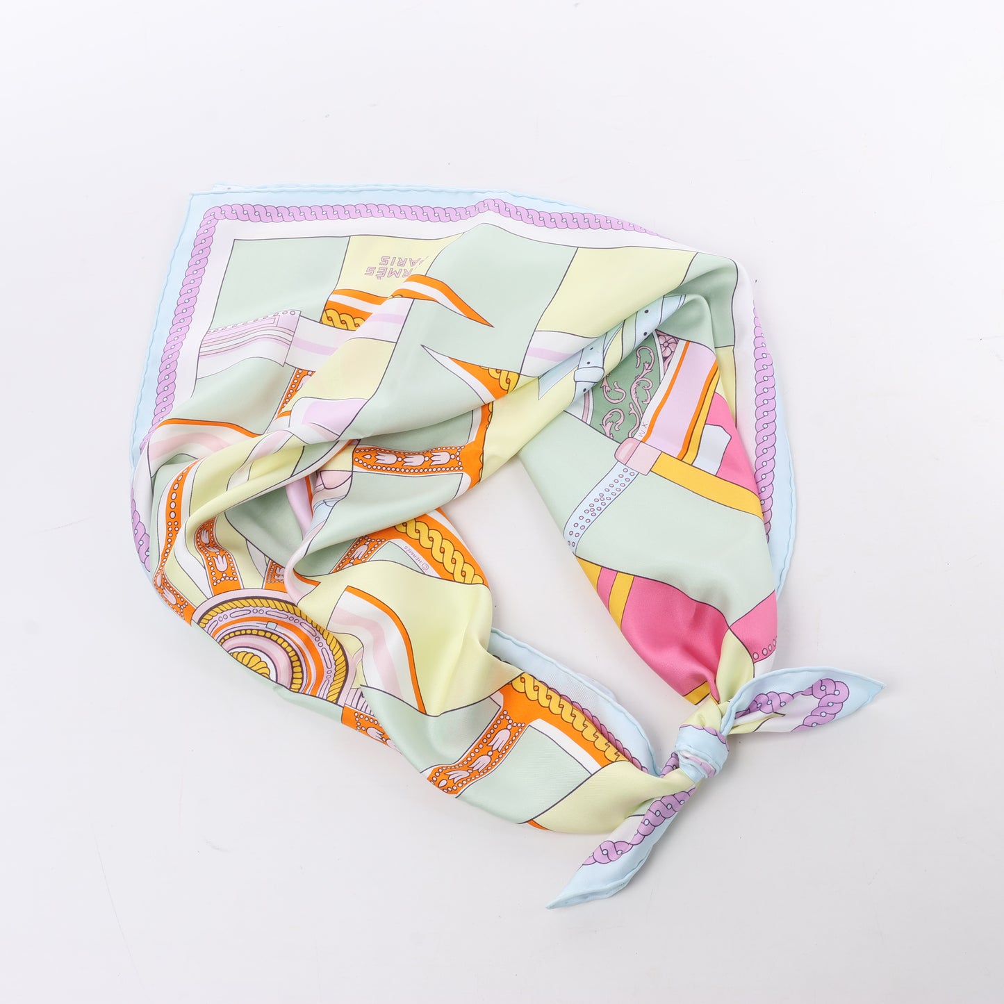 Hermes Carré 90 „VOILES DE LUMIERE“ Schal aus 100 % Seide