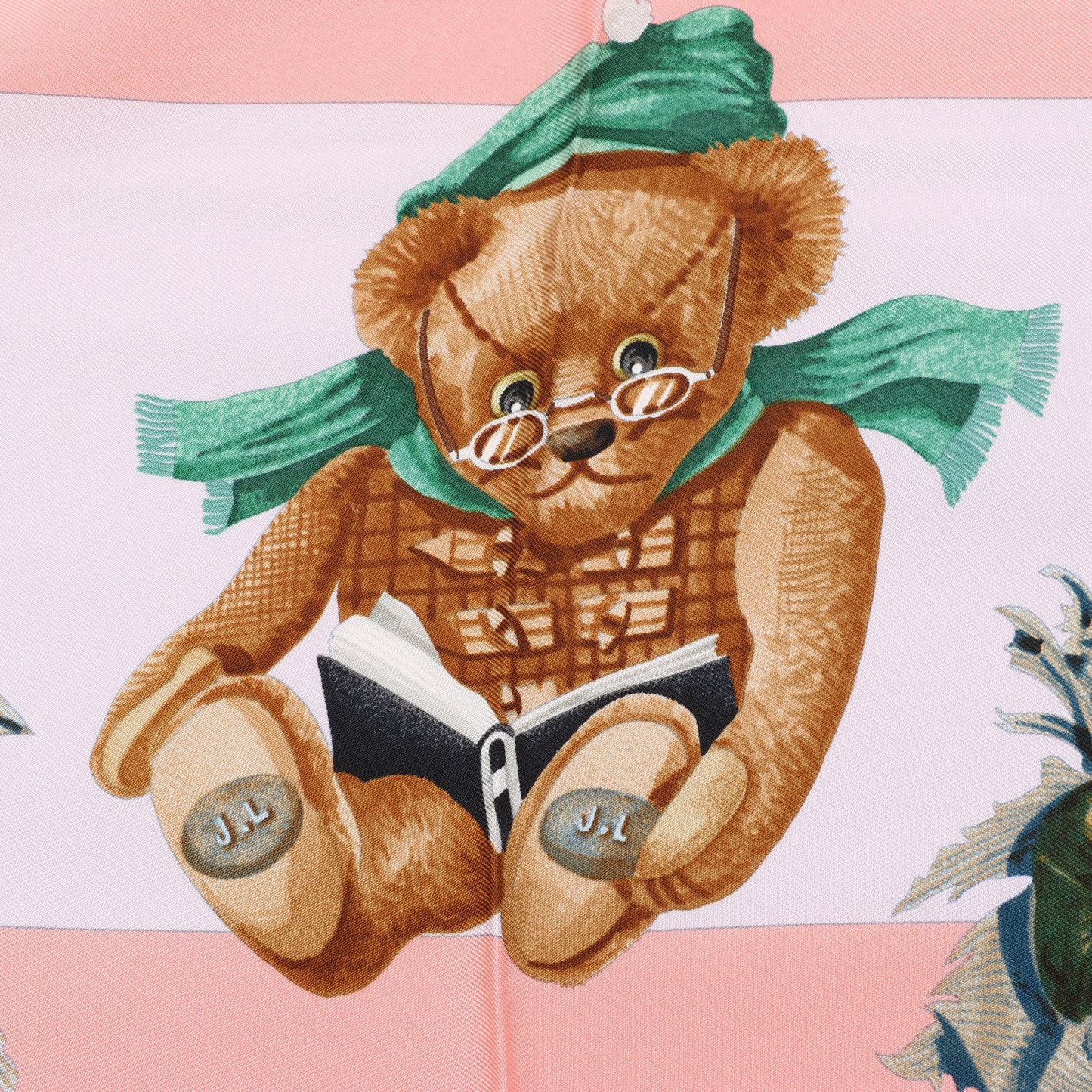 Hermes Carré 90 „CONFIDENTS DESCOEURS“ Seidentaschentuch in Rosa