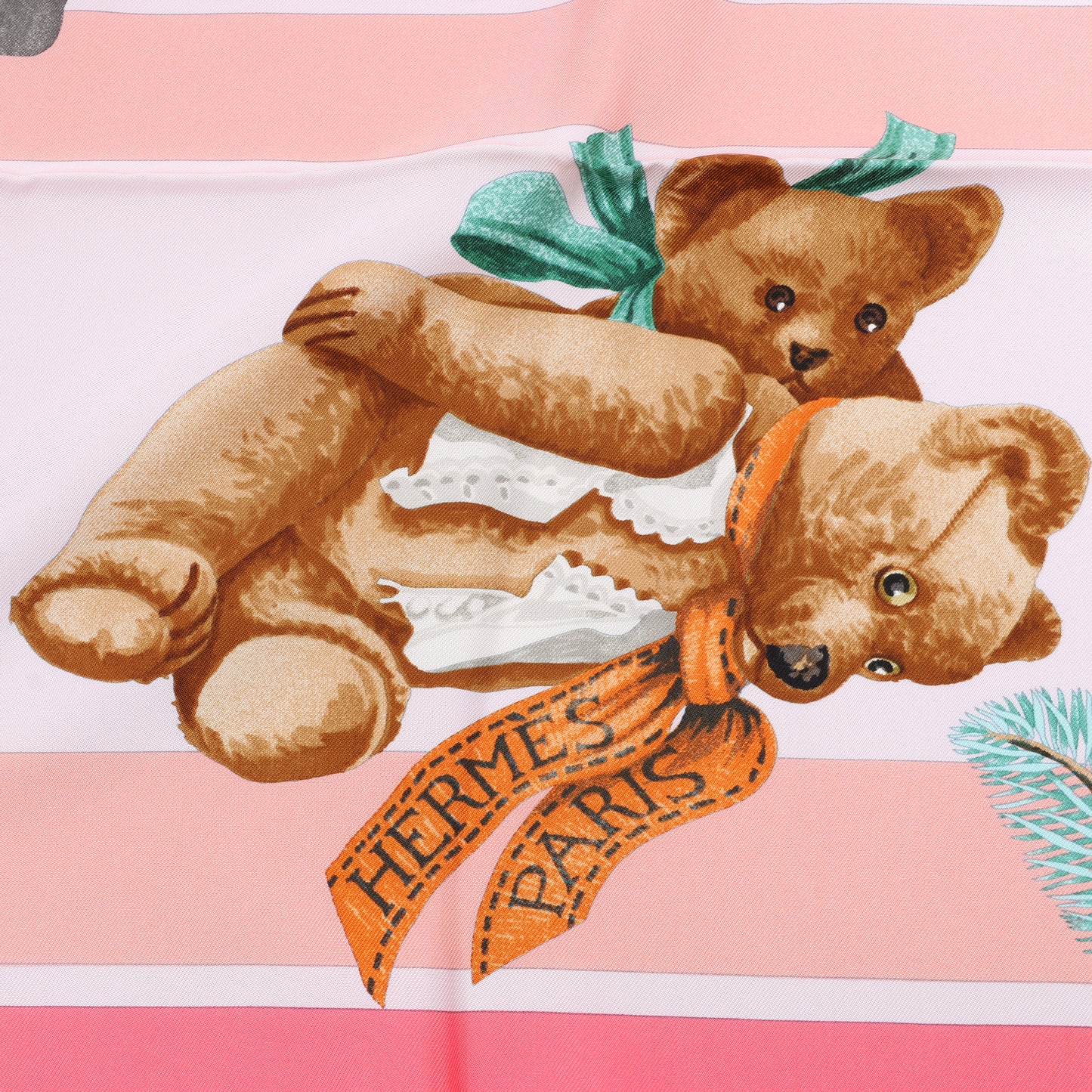 Hermes Carré 90 „CONFIDENTS DESCOEURS“ Seidentaschentuch in Rosa