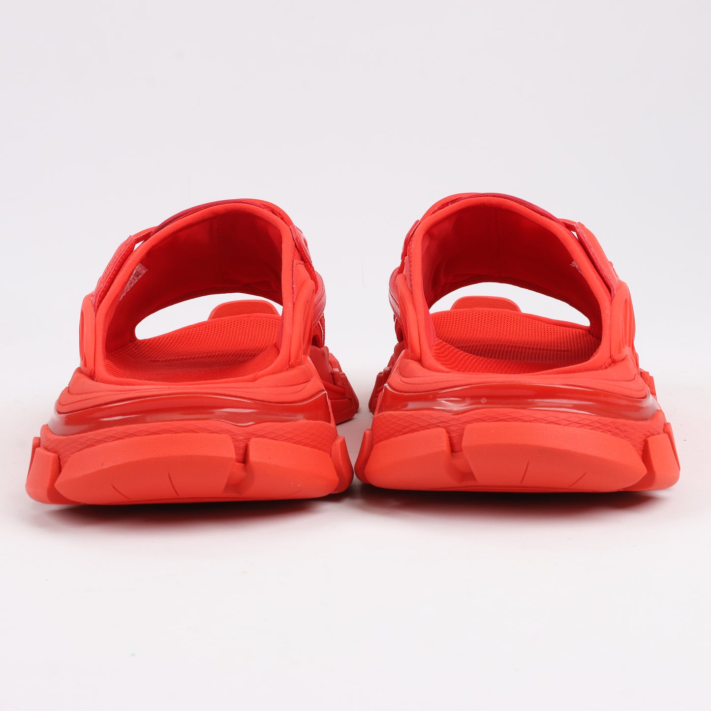 Balenciaga Stoff x Gummisandalen in Rot 618083, Größe 39 EU
