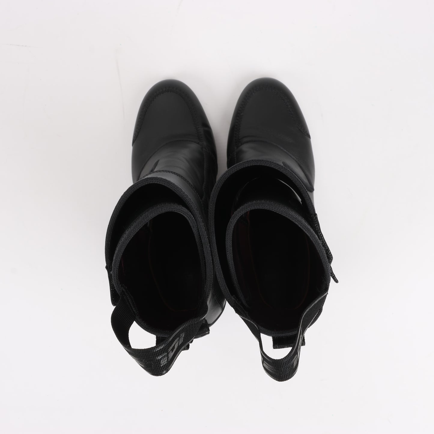 Fendi Lederstiefeletten in Schwarz, Größe 38 EU