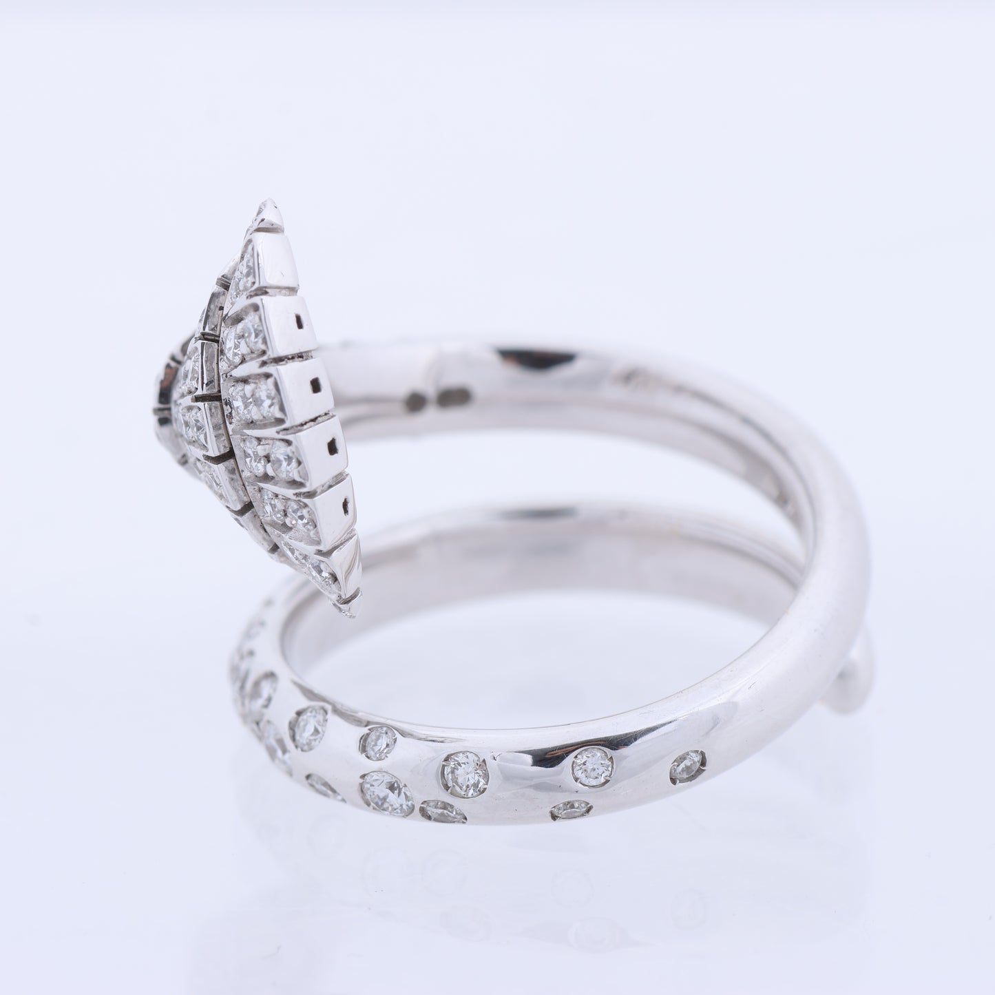 De Grisogono White Gold and Diamond Ring, Size 52