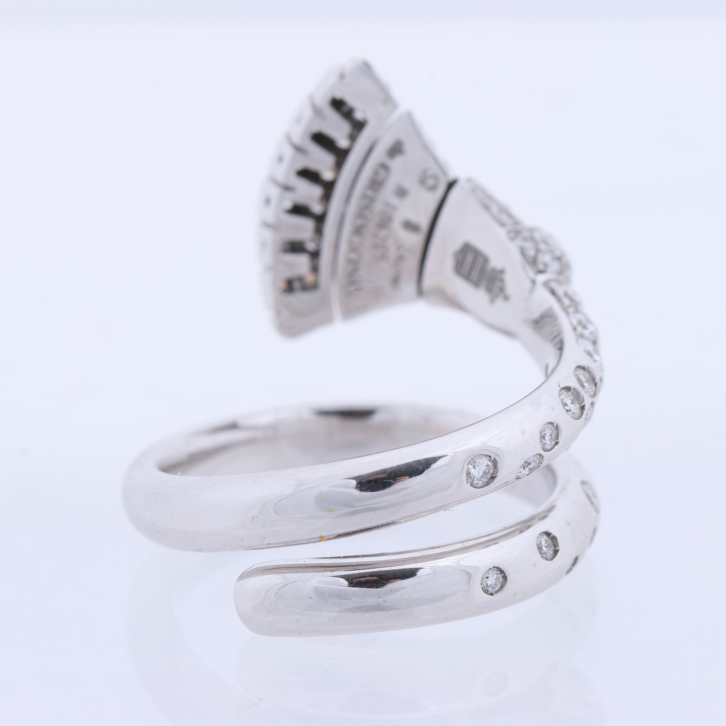 De Grisogono White Gold and Diamond Ring, Size 52