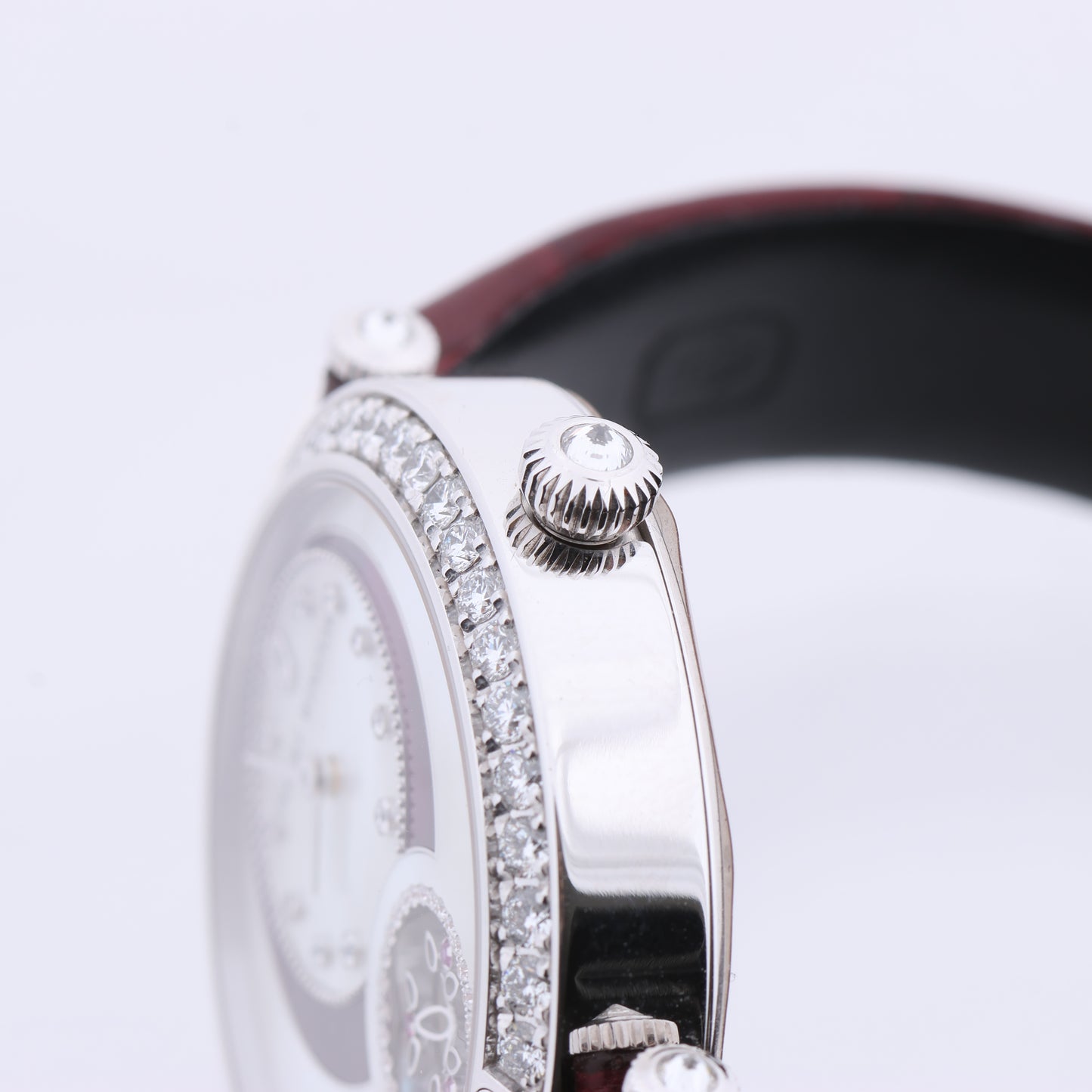 Harry Winston Premier Diamond Second PRNASS36WW001 Crocodile leather x WG AT MOP Dial 36mm Watch